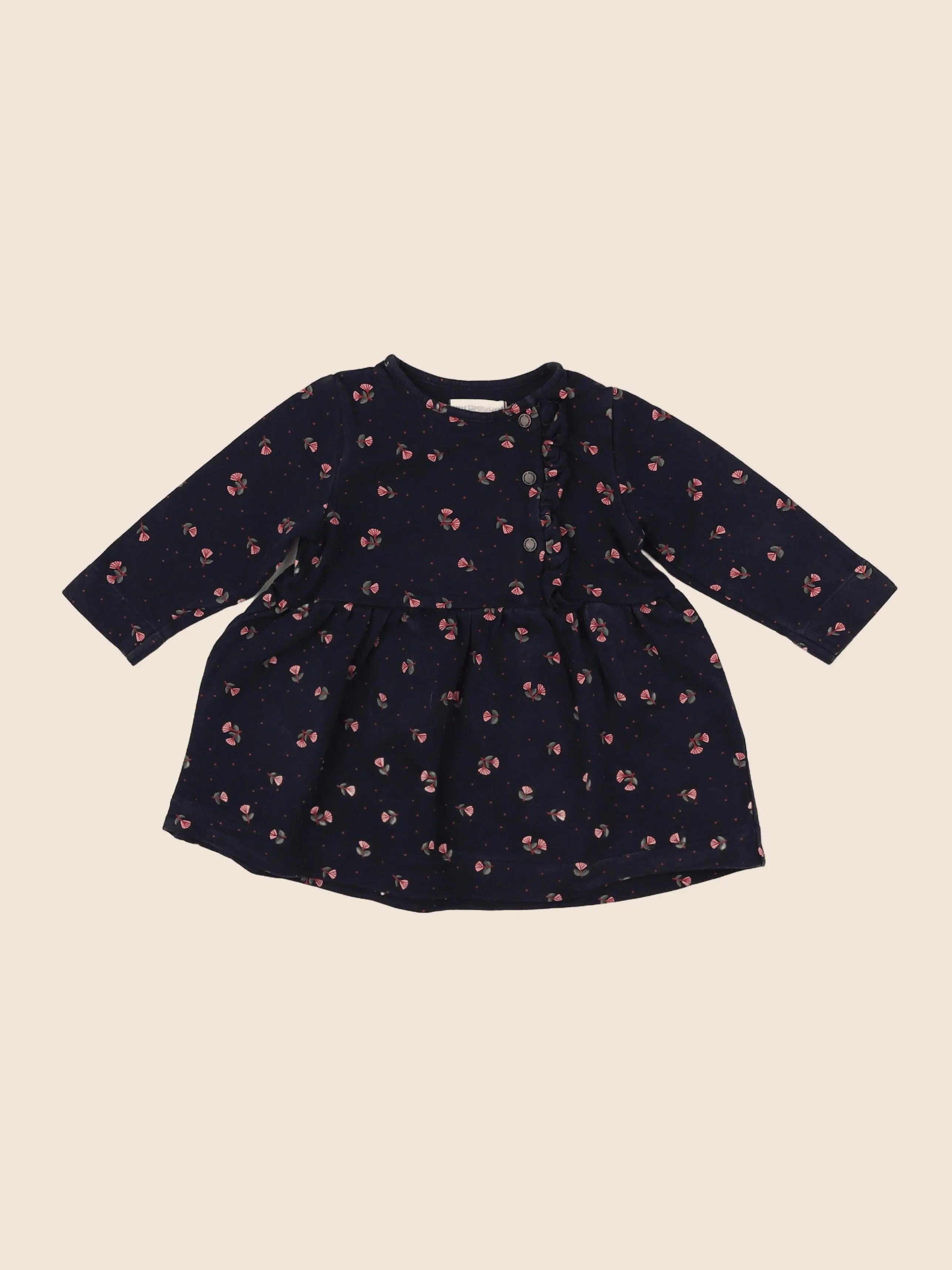 Vertbaudet - robe bleu - 9 mois