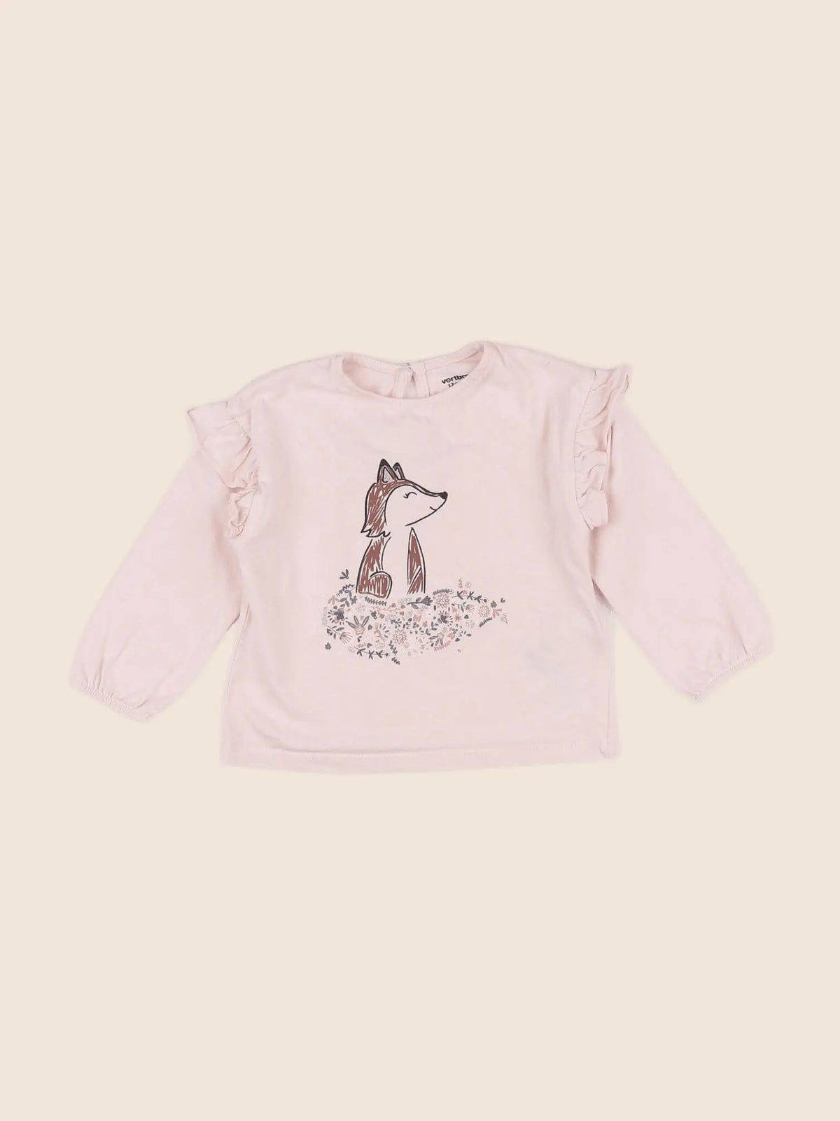 Vertbaudet - tee-shirt rose - 12 mois