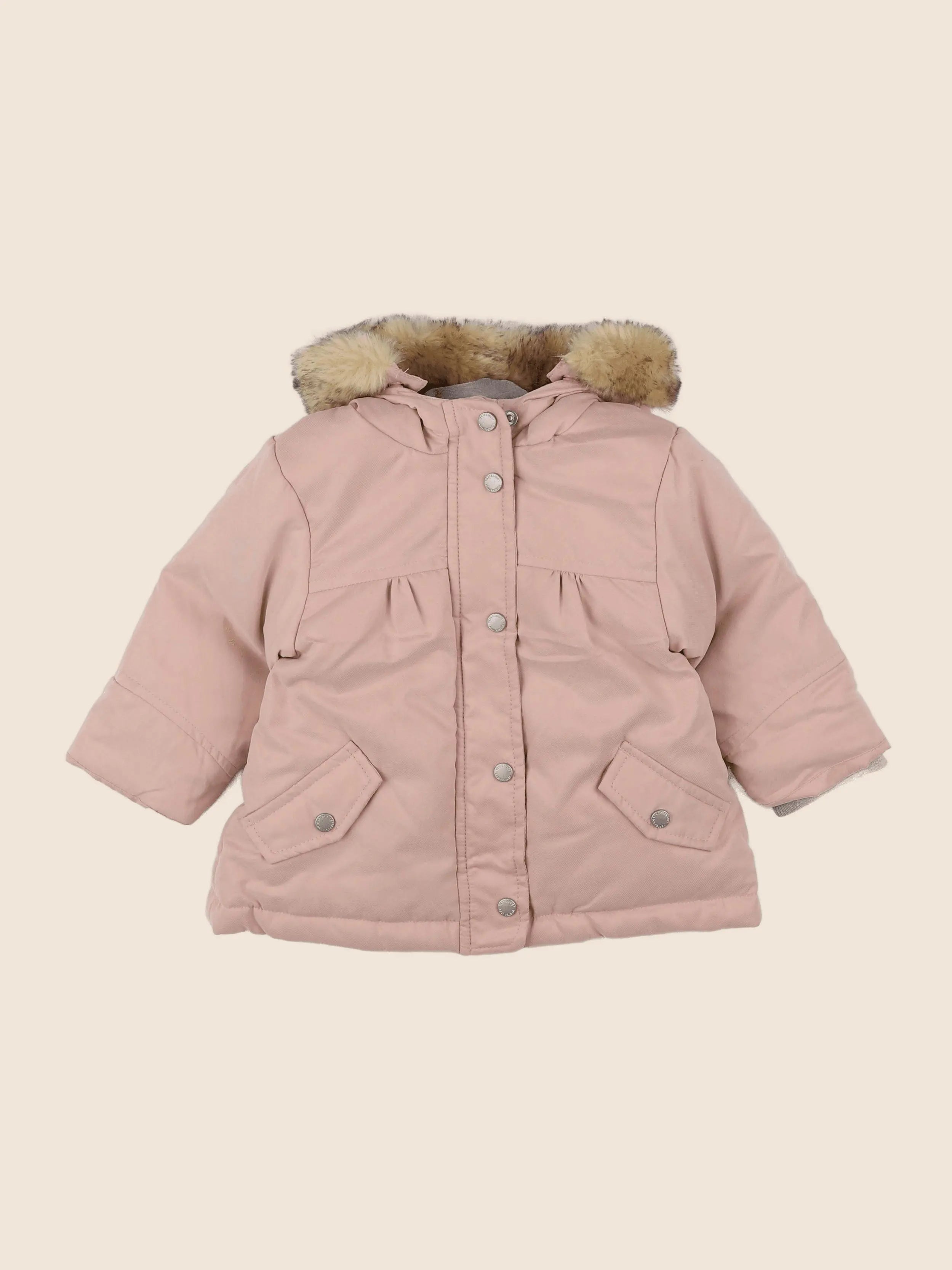 Vertbaudet - parka rose - 12 mois
