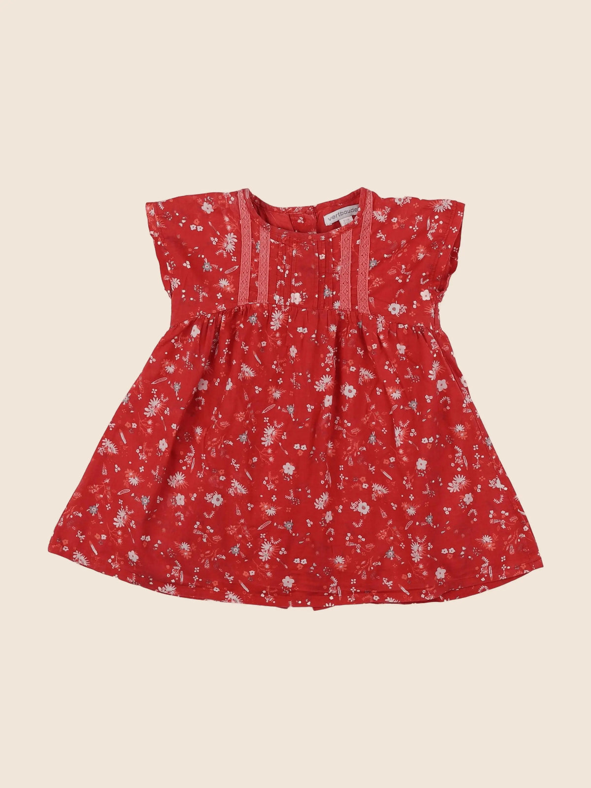 Vertbaudet - robe rouge - 18 mois