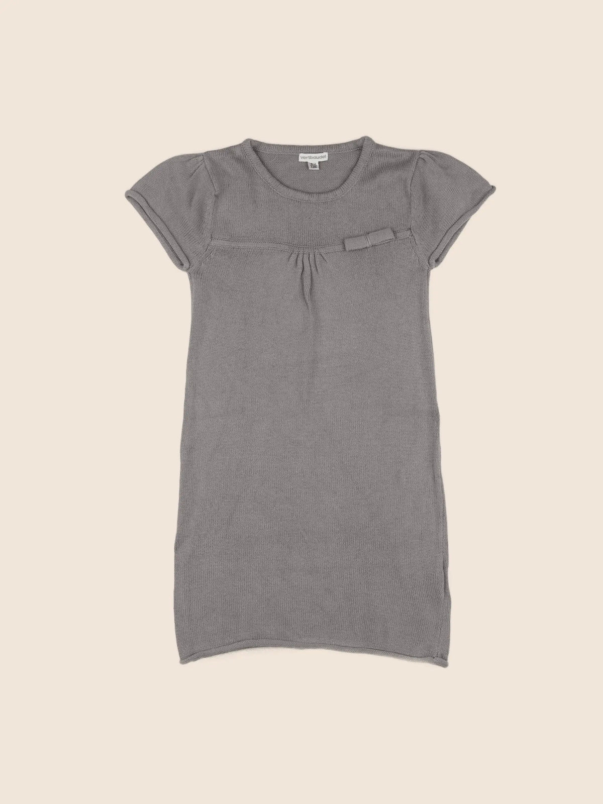 Vertbaudet - robe gris - 8 ans