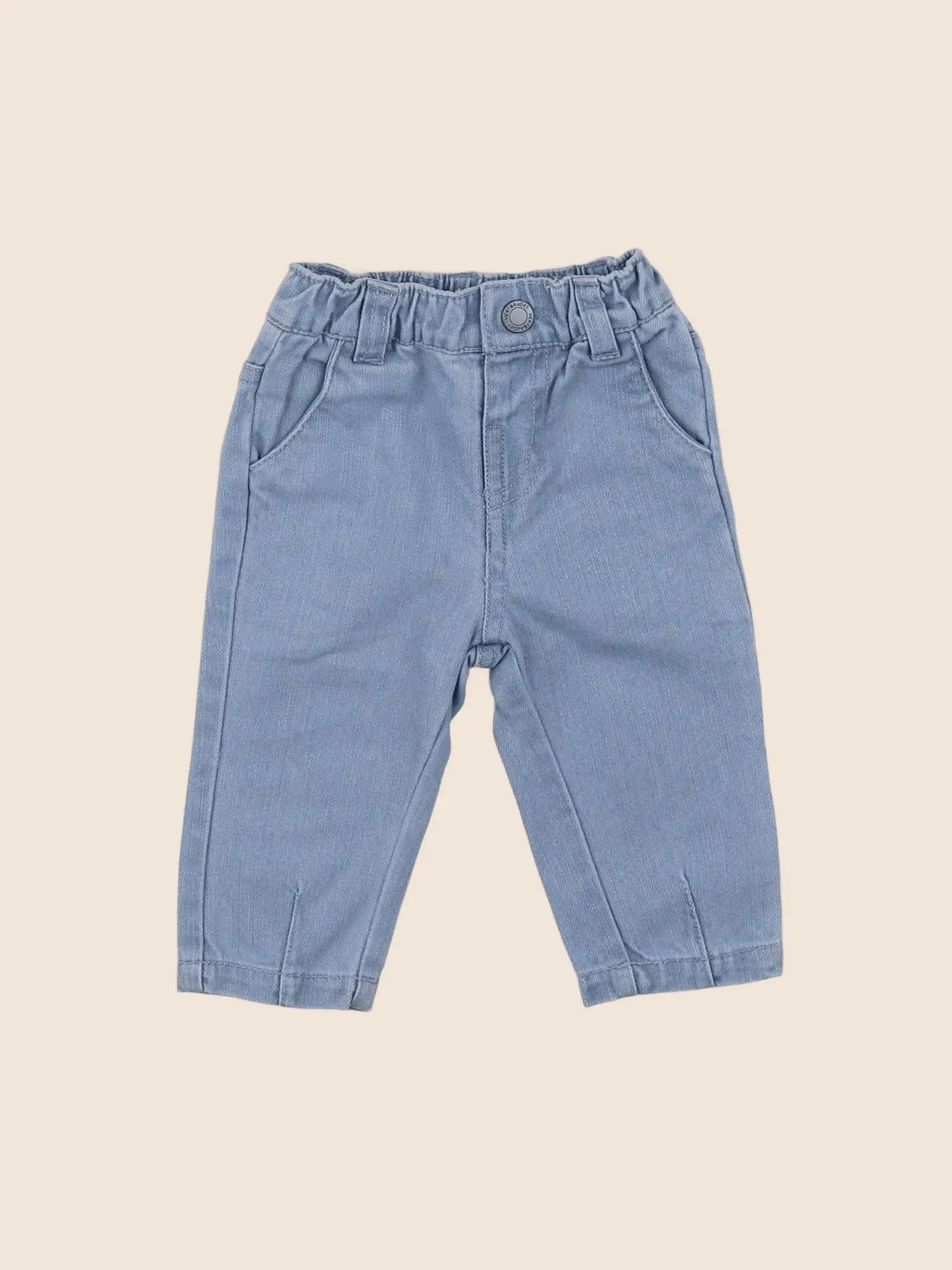 Vertbaudet - jean bleu - 3 mois