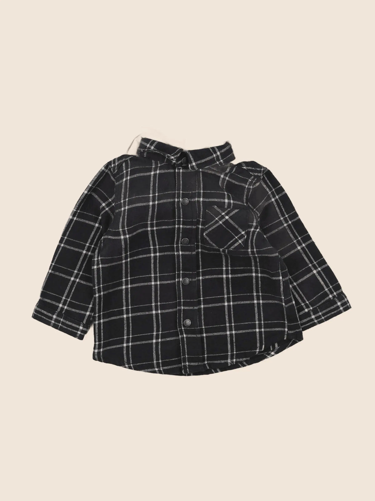 Vertbaudet - chemise noir - 9 mois