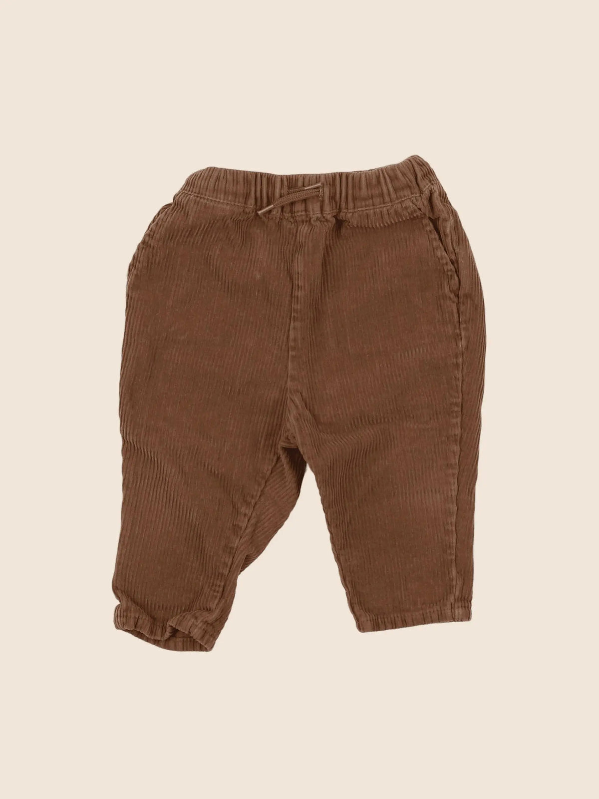 Vertbaudet - pantalon marron - 12 mois