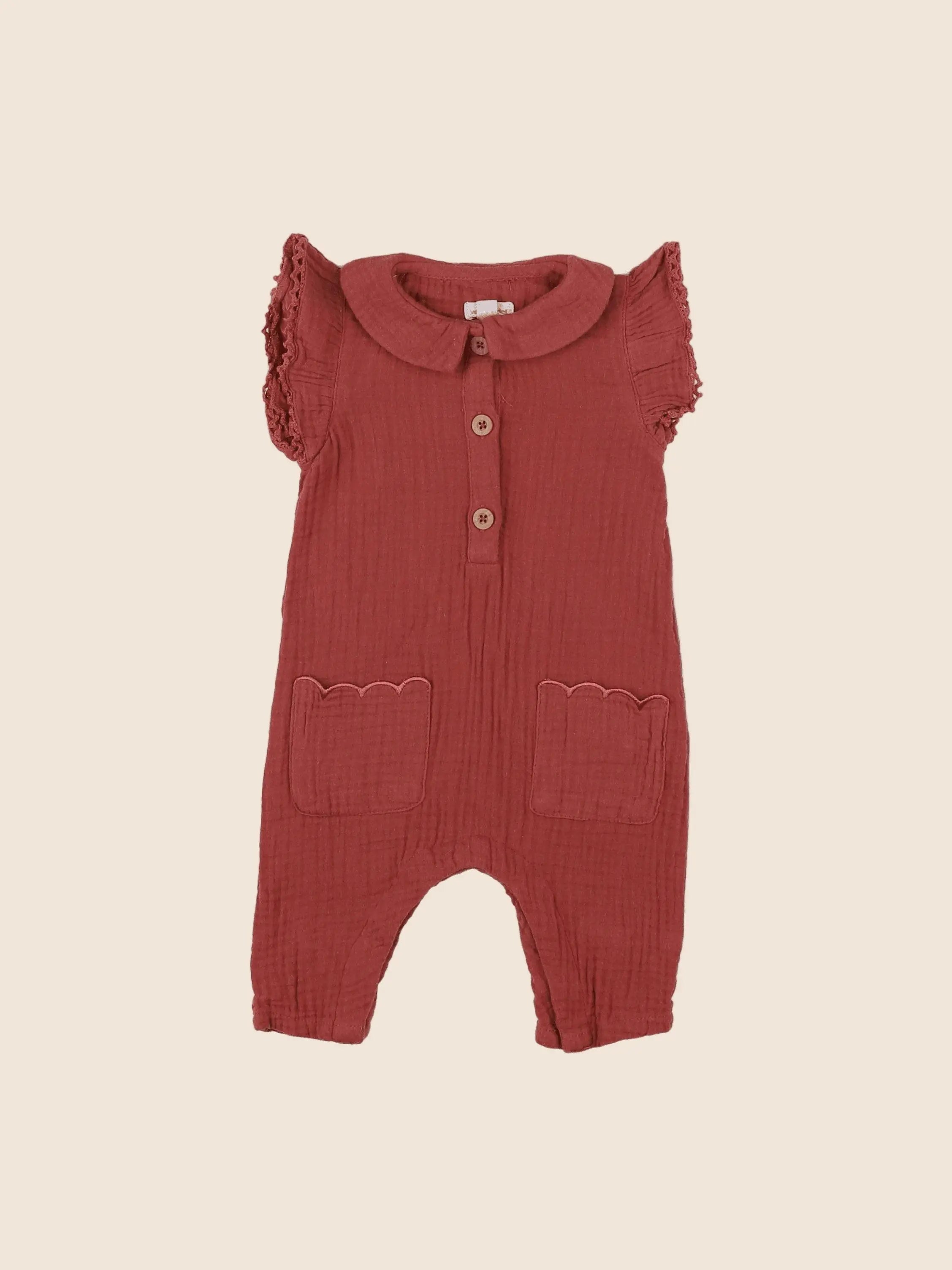 Vertbaudet - combinaison rose - 3 mois
