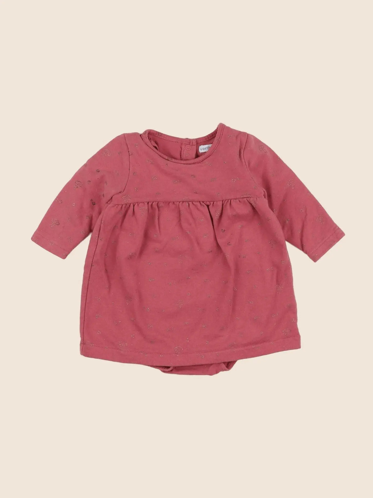 Vertbaudet - robe rose - 6 mois