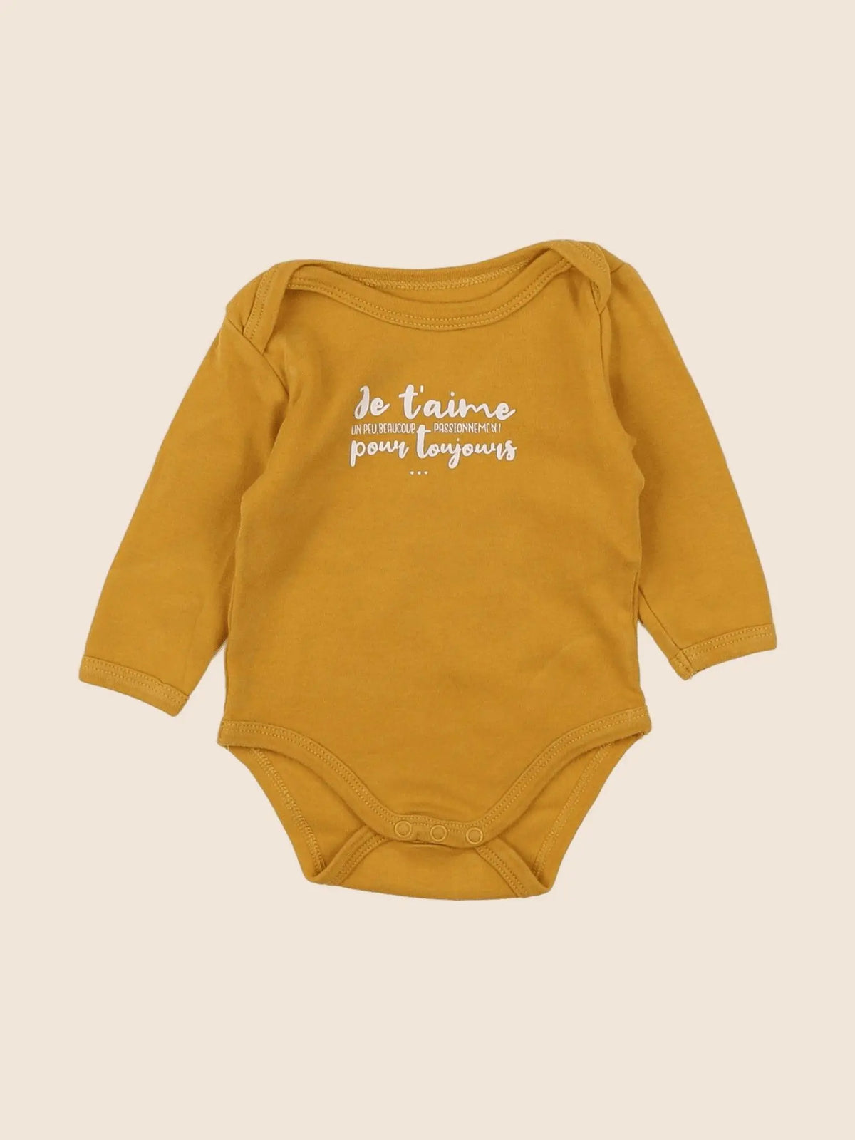 Vertbaudet - body jaune - 3 mois