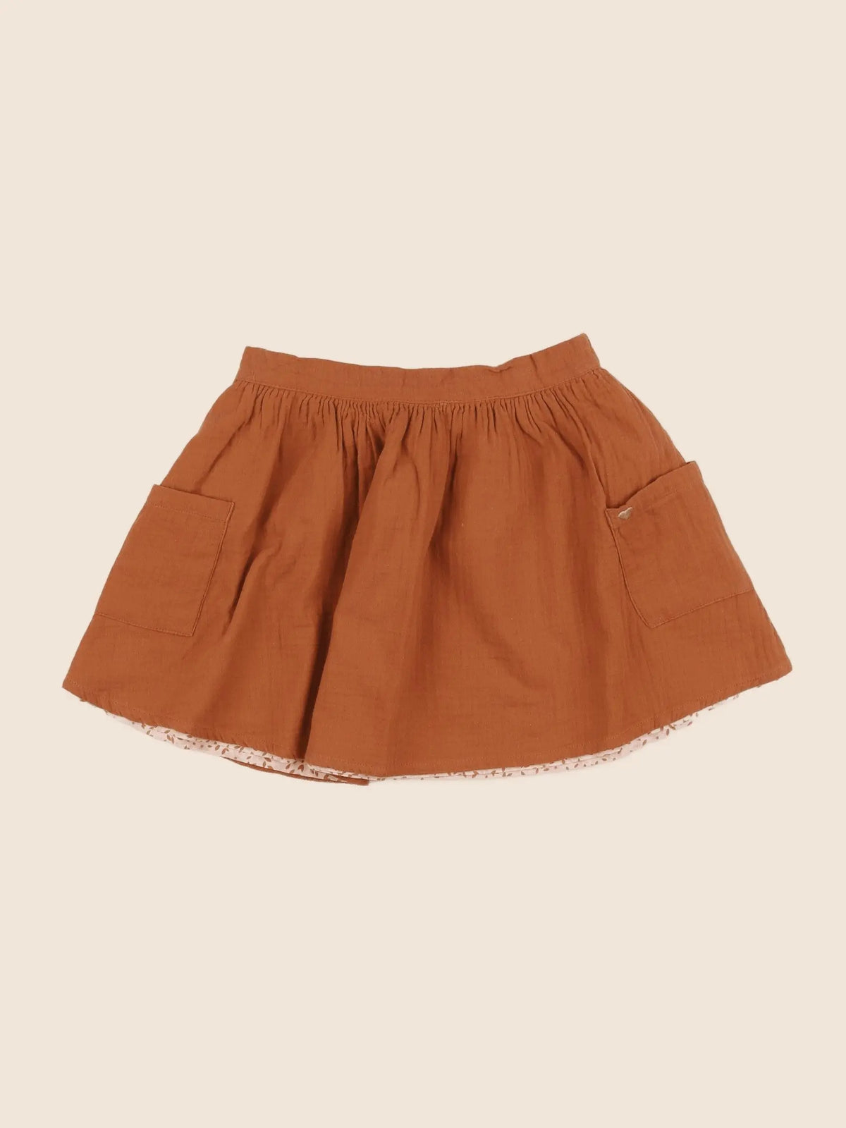 Vertbaudet - jupe marron - 10 ans