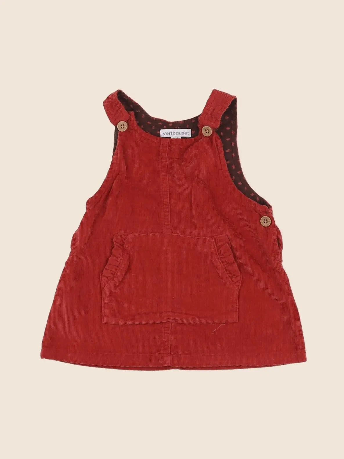 Vertbaudet - robe rouge - 9 mois