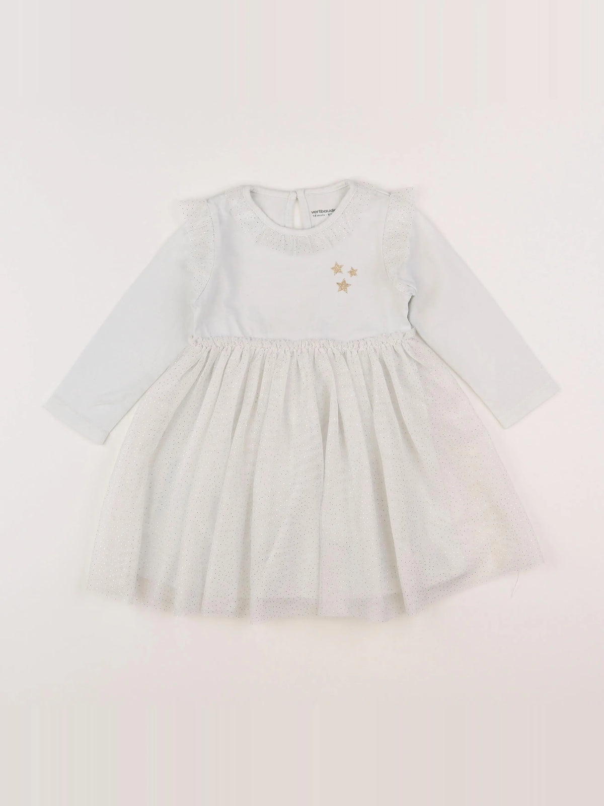 Vertbaudet - robe blanc - 18 mois