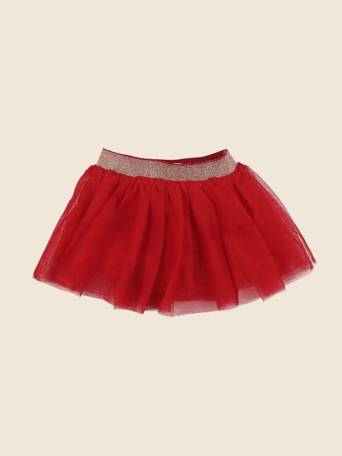 Vertbaudet - jupe rouge - 6 mois