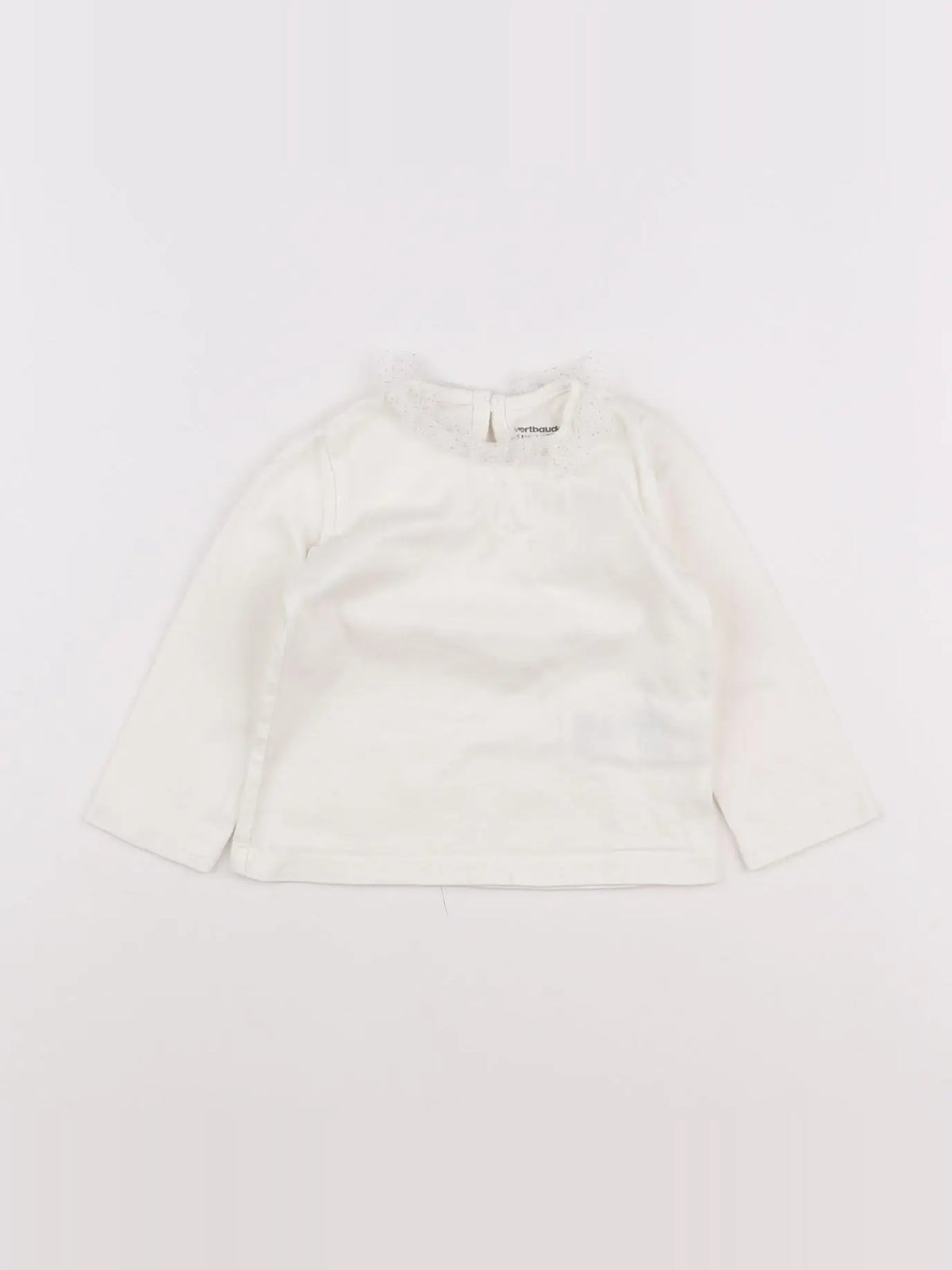 Vertbaudet - tee-shirt blanc - 12 mois
