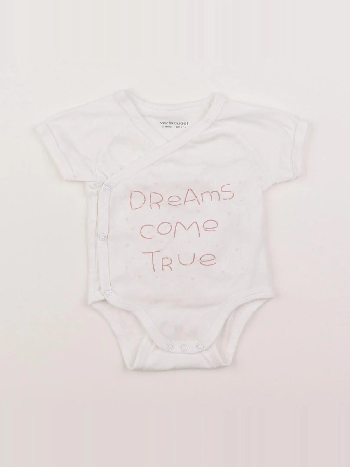 Vertbaudet - body blanc - 3 mois