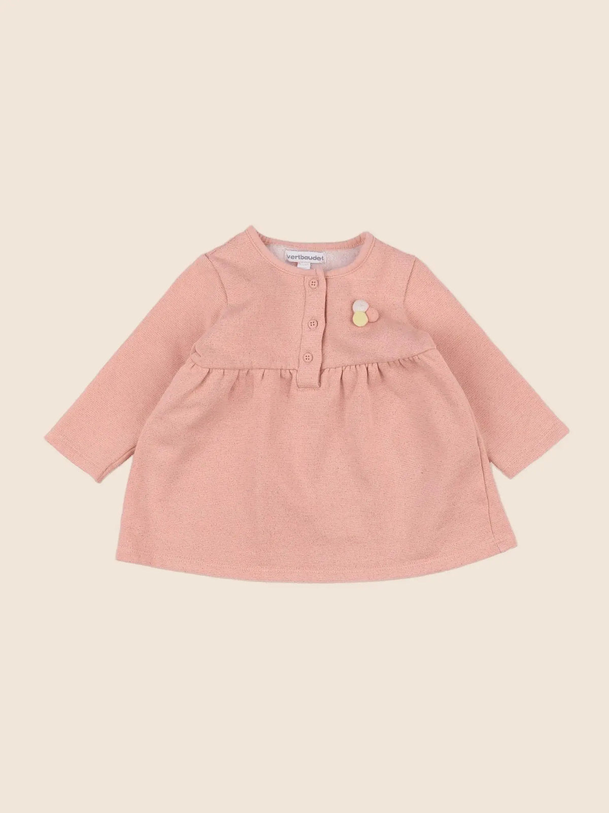 Vertbaudet - robe rose - 9 mois