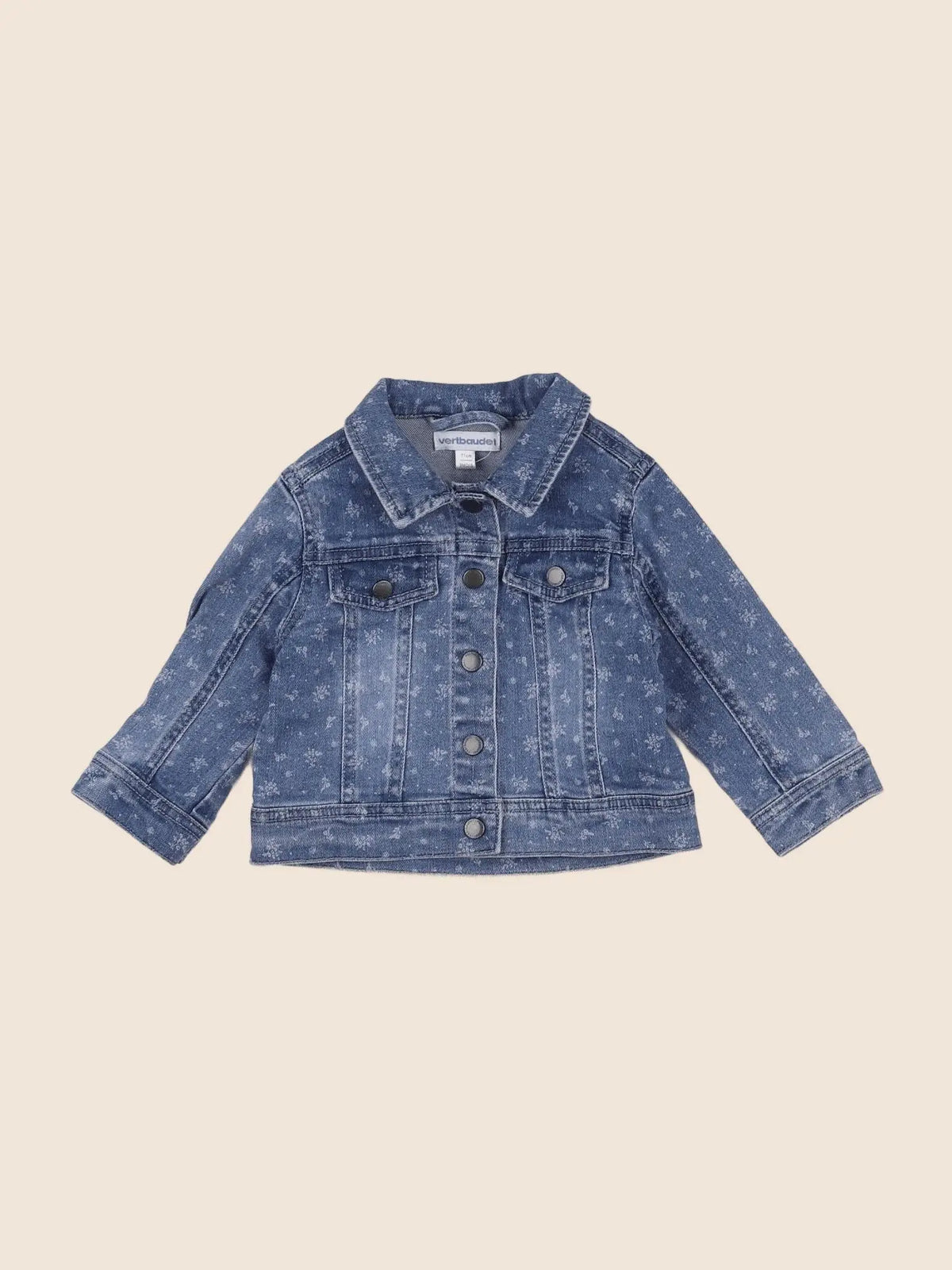 Vertbaudet - veste bleu - 9 mois