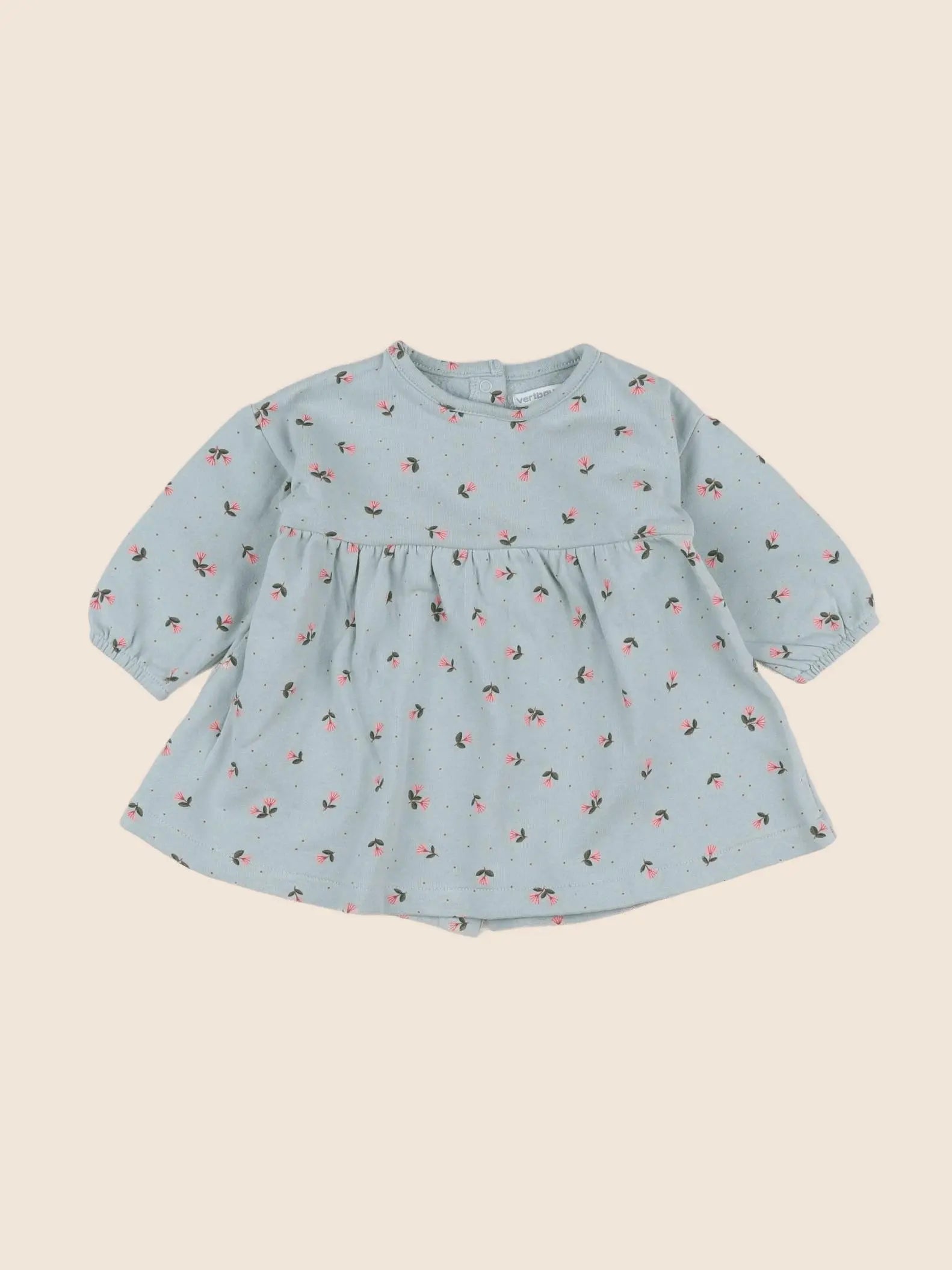 Vertbaudet - robe bleu - 9 mois