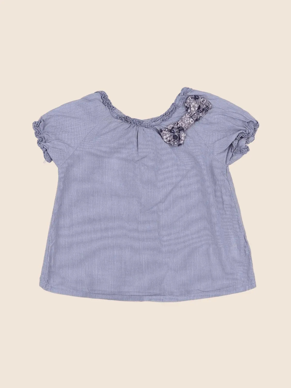 Vertbaudet - blouse bleu - 12 mois