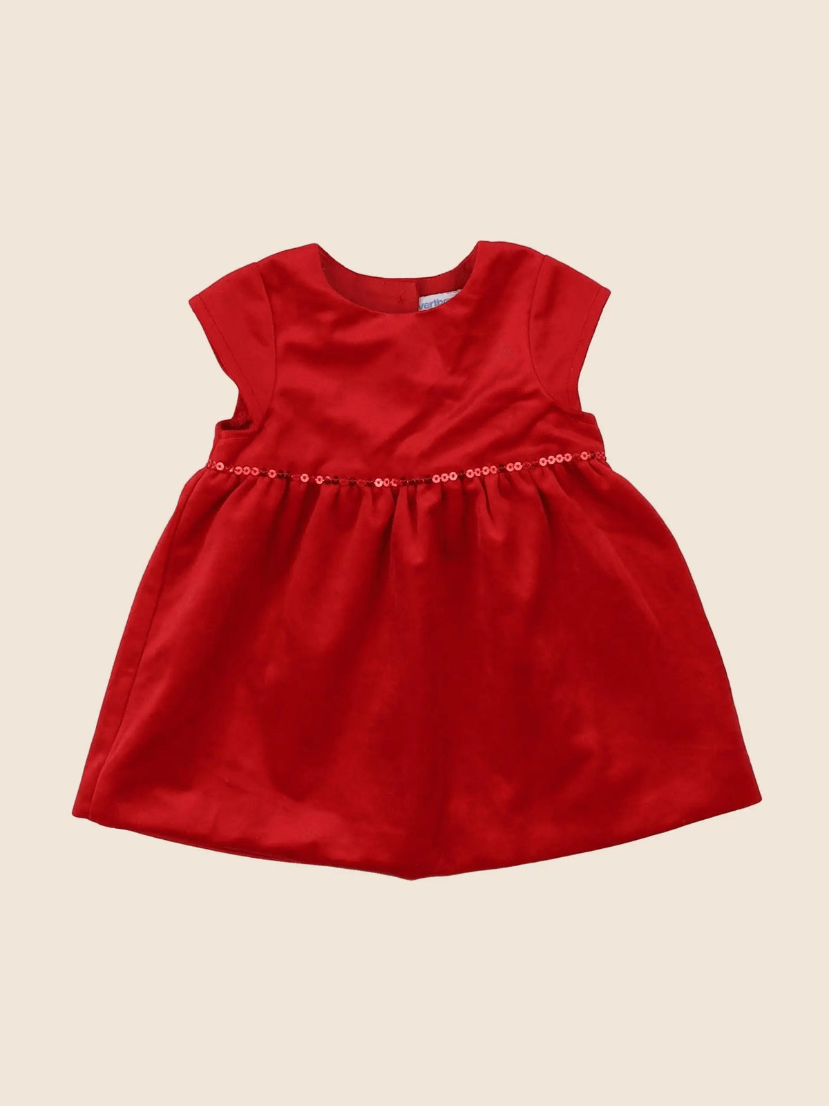 Vertbaudet - robe rouge - 6 mois