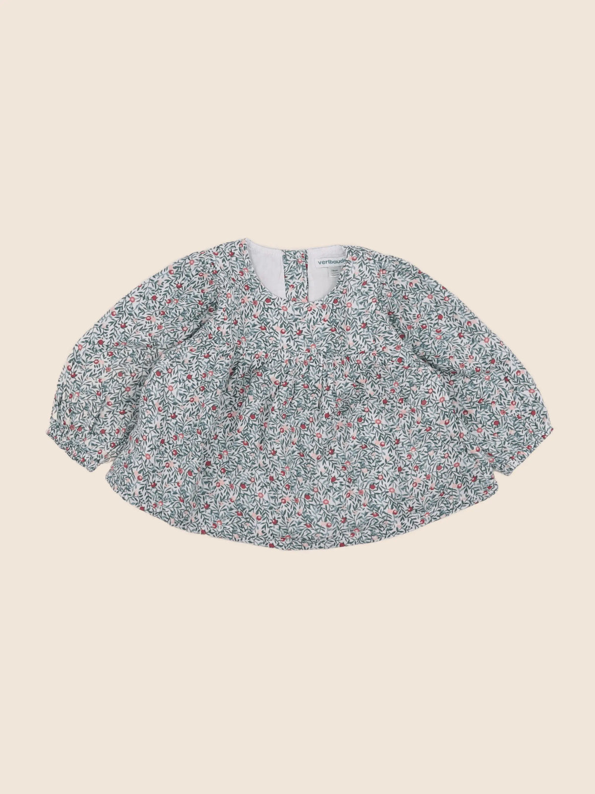 Vertbaudet - blouse vert - 12 mois