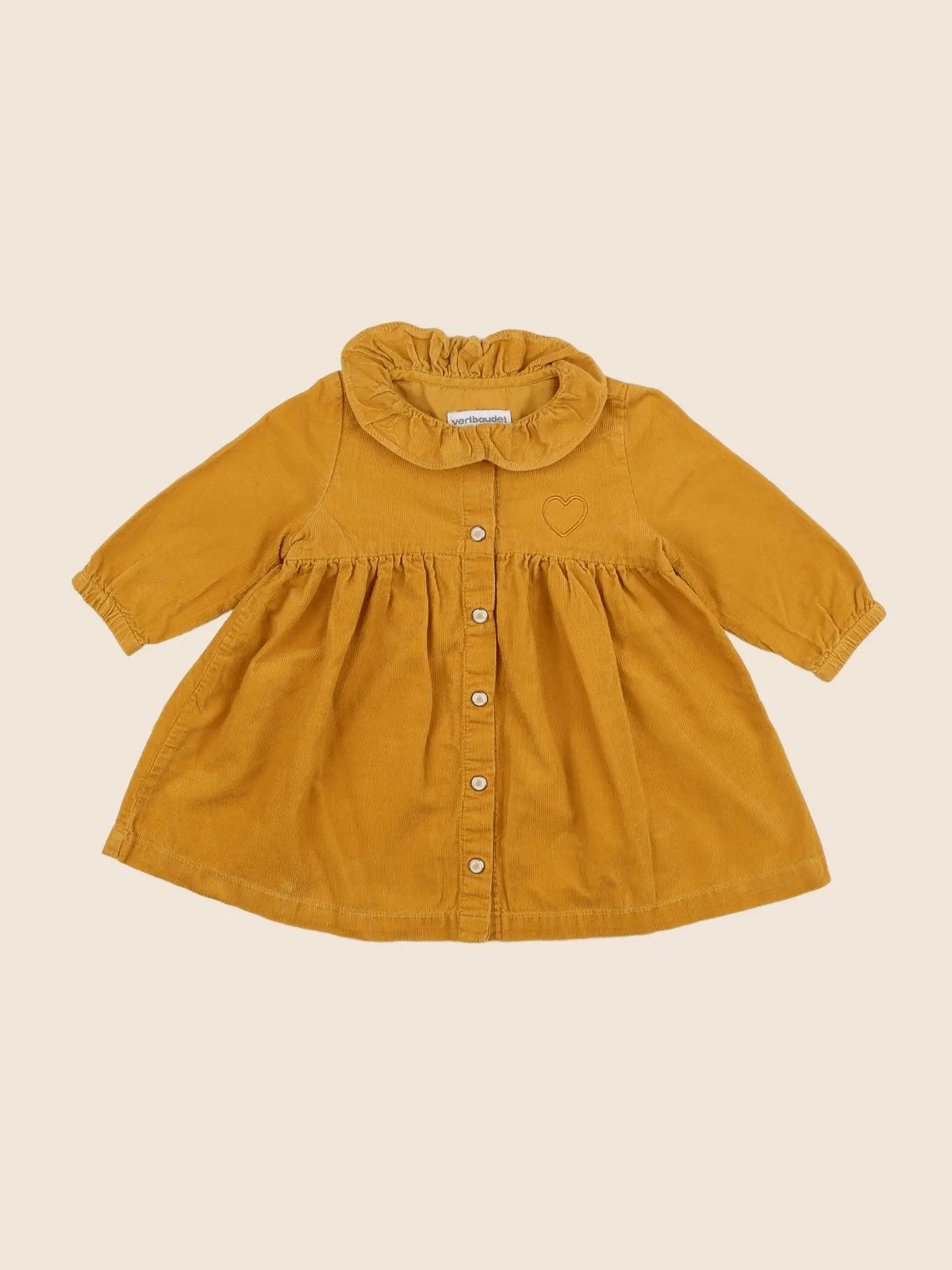 Vertbaudet - robe jaune - 6 mois