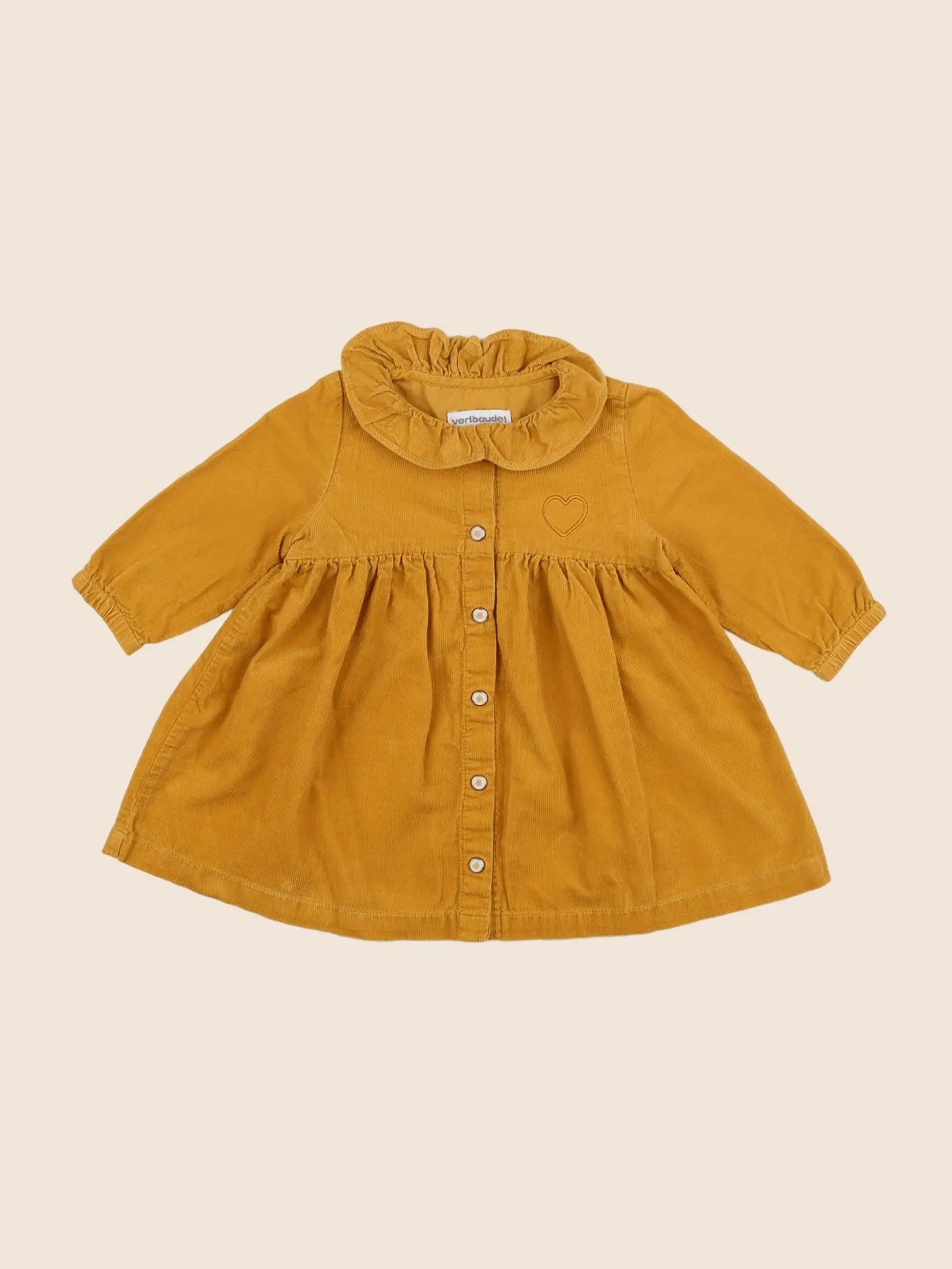 Vertbaudet - robe jaune - 6 mois