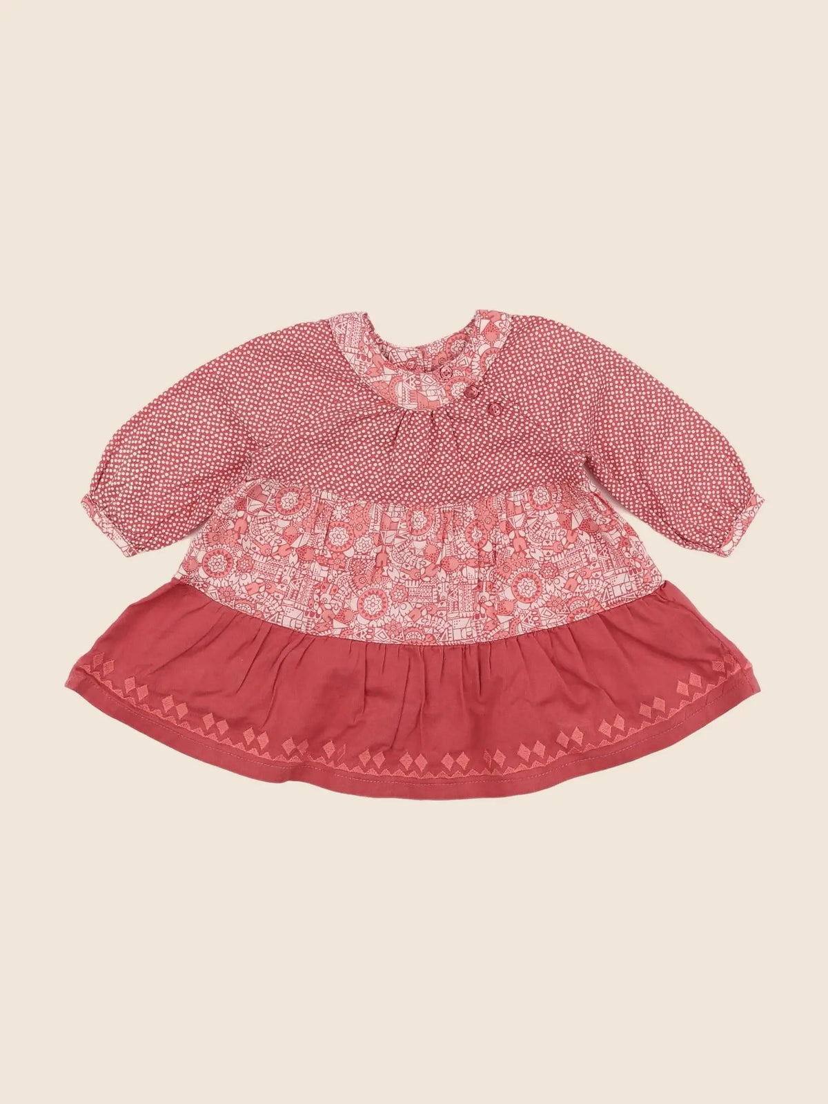 Vertbaudet - robe rose - 6 mois