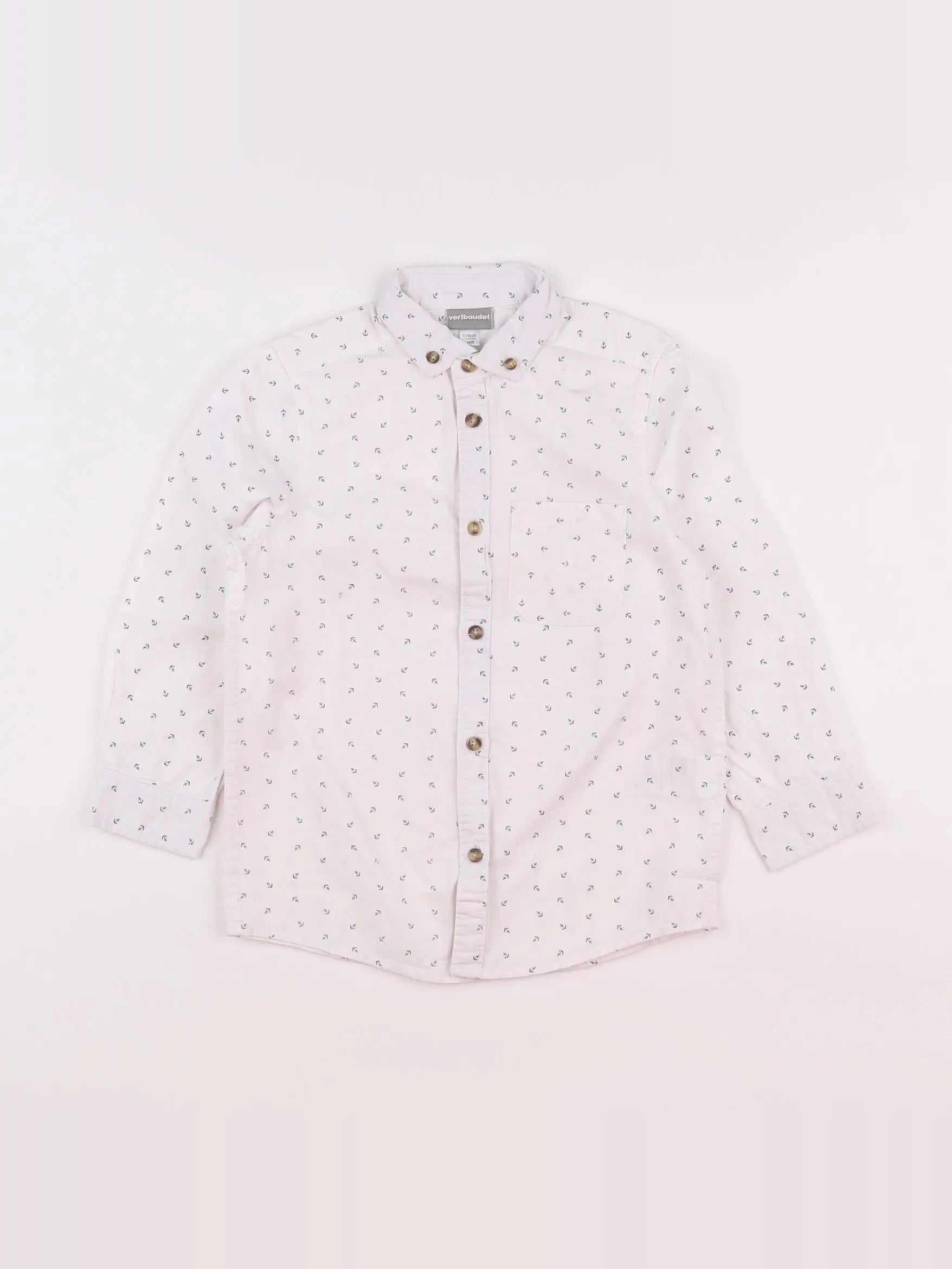 Vertbaudet - chemise blanc - 6 ans