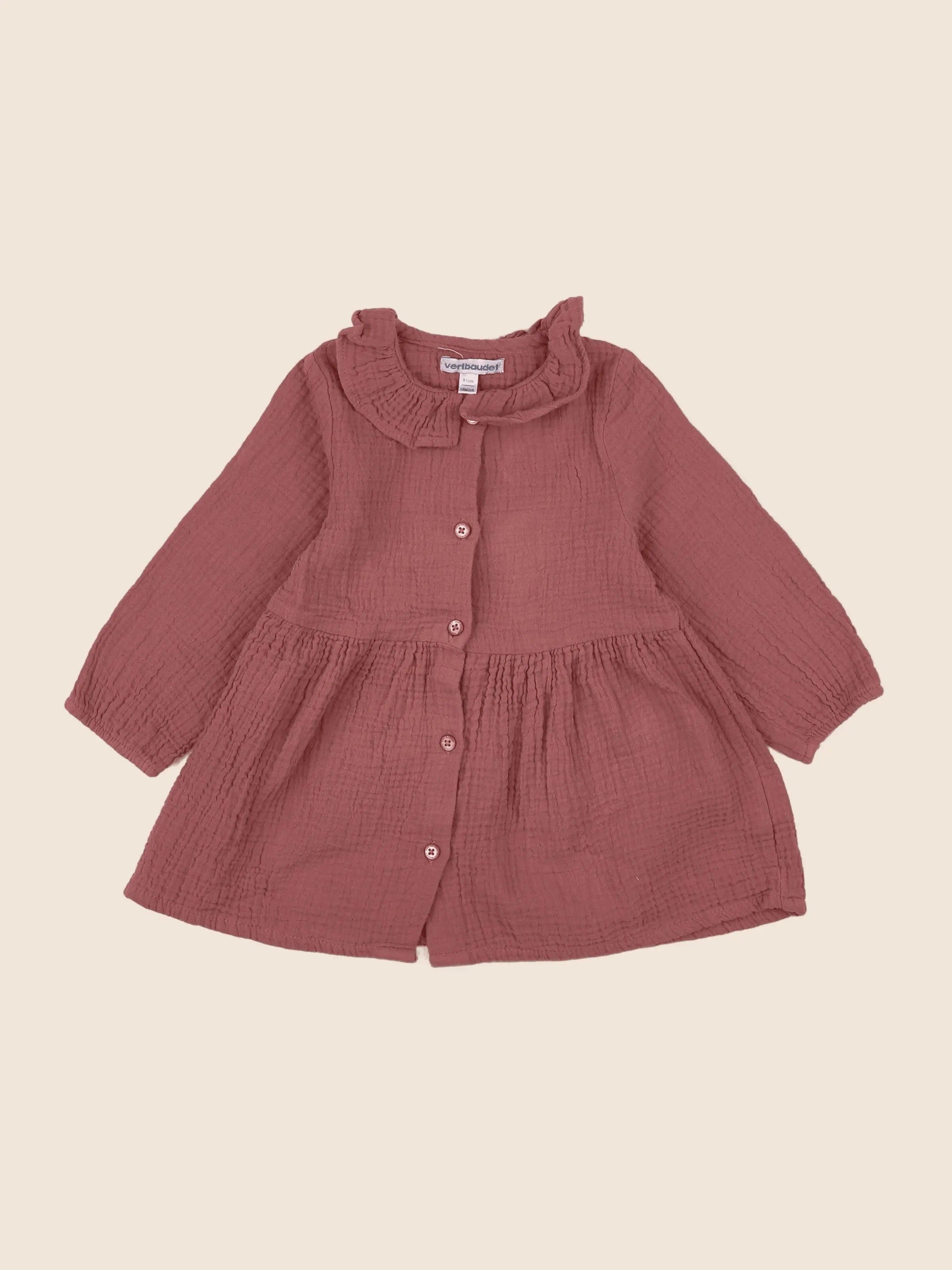 Vertbaudet - robe rose - 18 mois