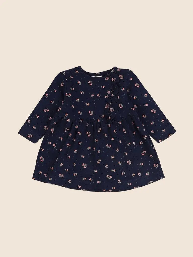 Vertbaudet - robe bleu - 12 mois