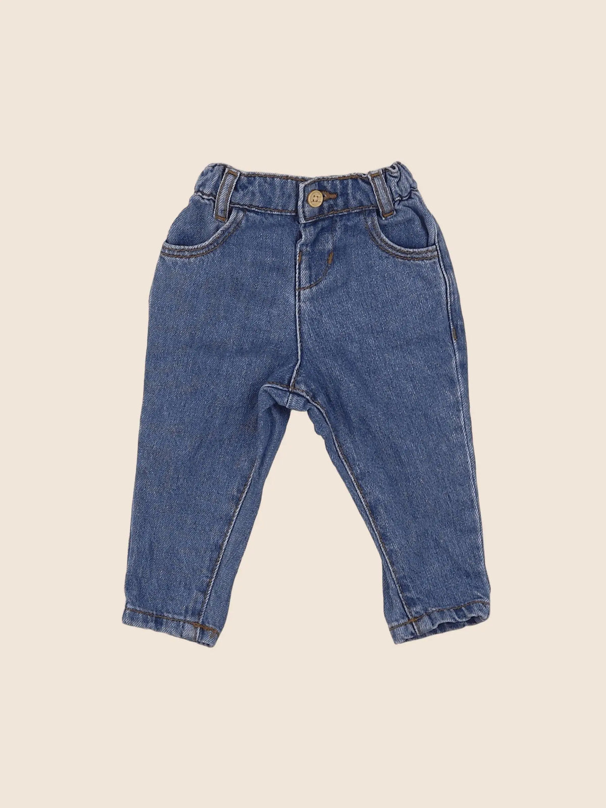 Vertbaudet - jean bleu - 6 mois