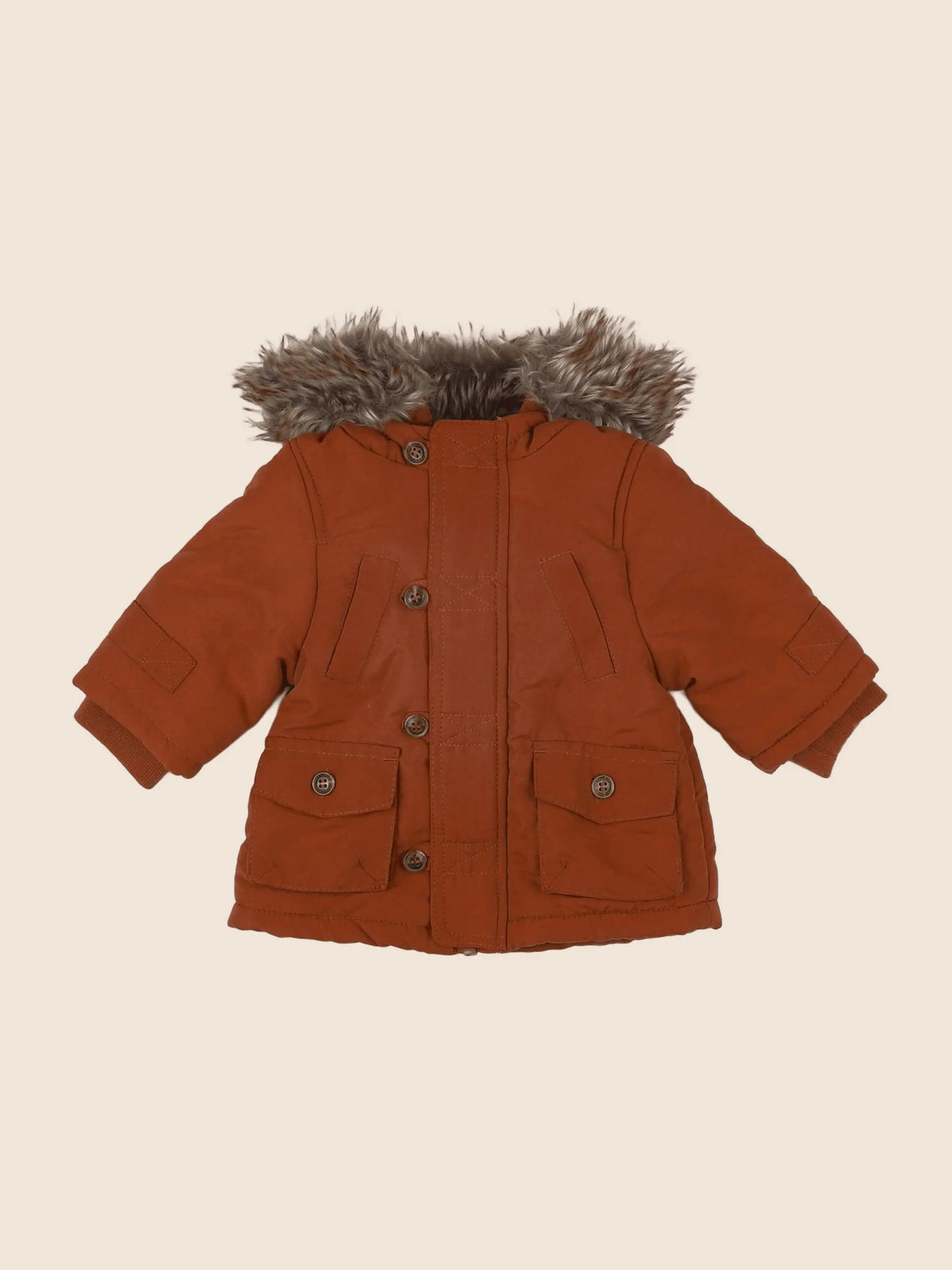 Vertbaudet - parka marron - 3 mois