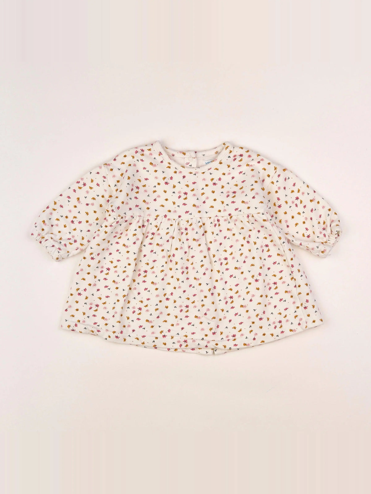 Vertbaudet - robe beige - 18 mois
