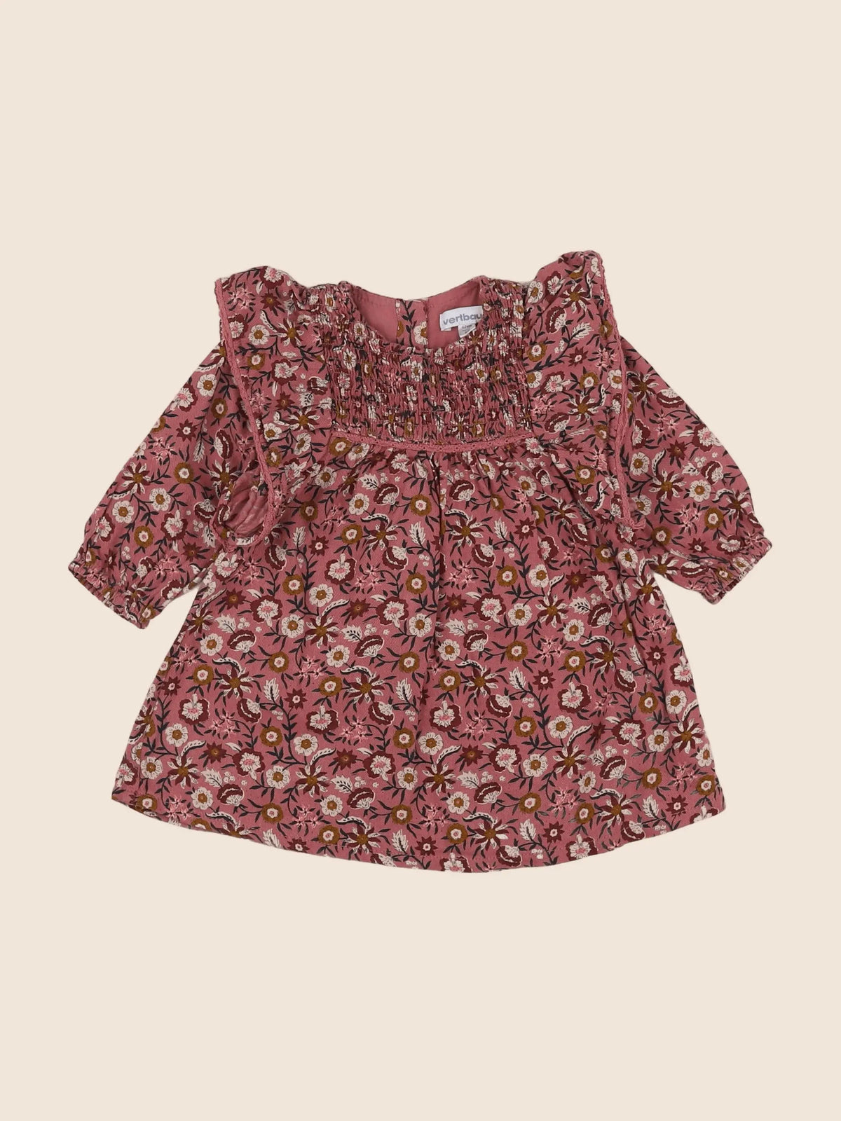 Vertbaudet - robe rose - 6 mois