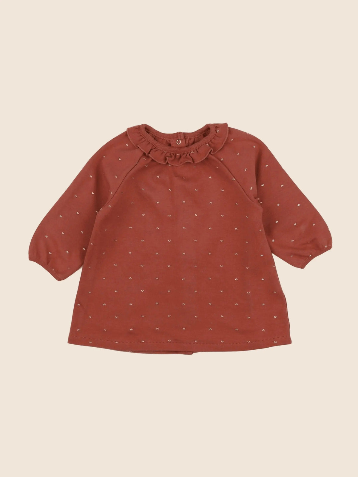 Vertbaudet - robe marron - 6 mois