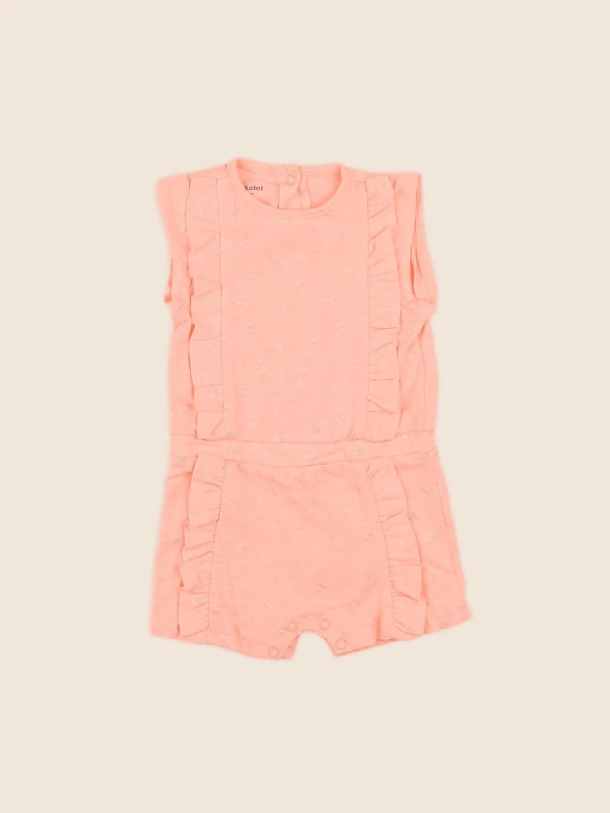 Vertbaudet - combinaison rose fluo - 3 mois