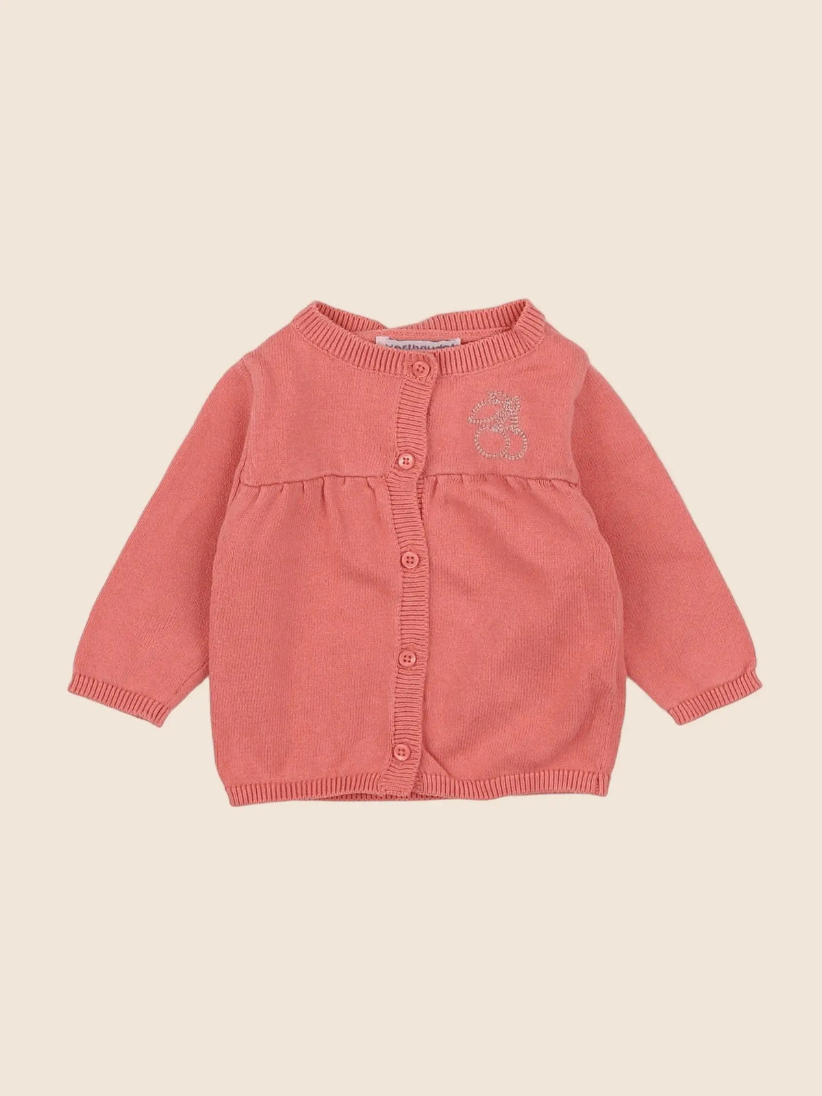 Vertbaudet - gilet rose - 3 mois