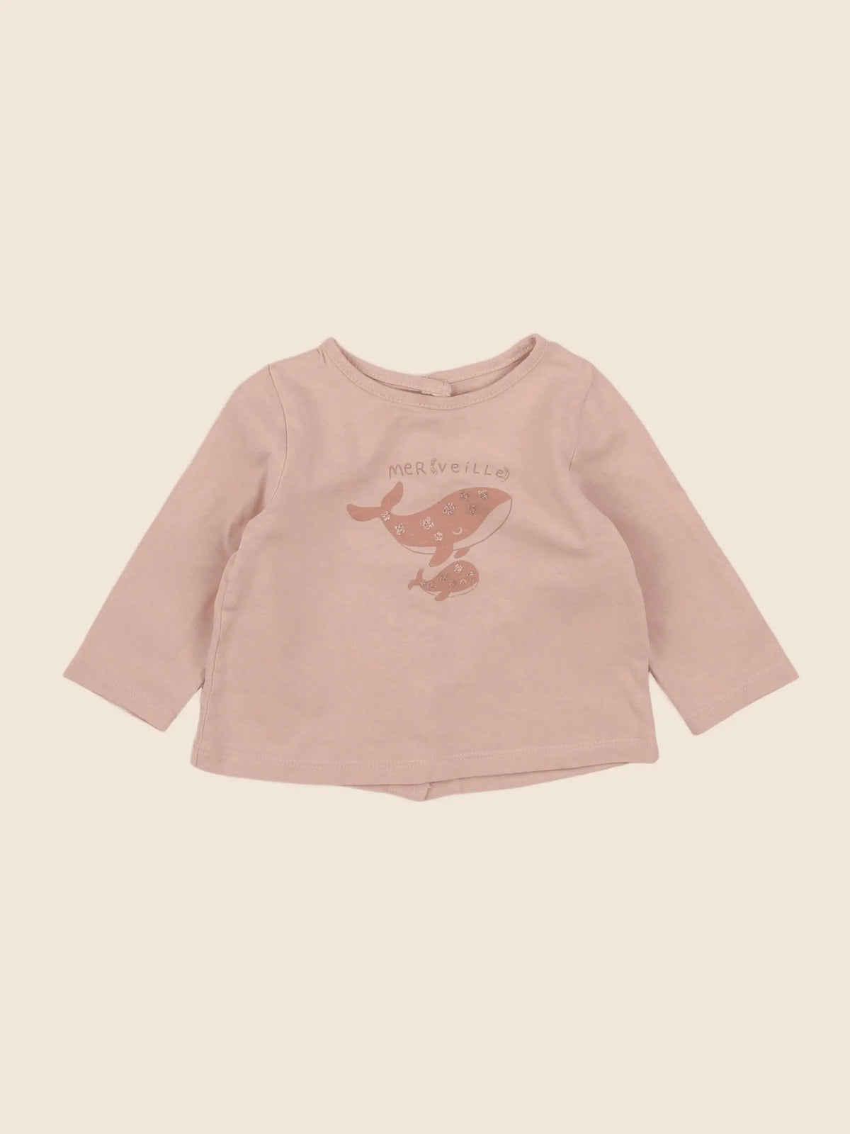 Vertbaudet - tee-shirt rose - 6 mois