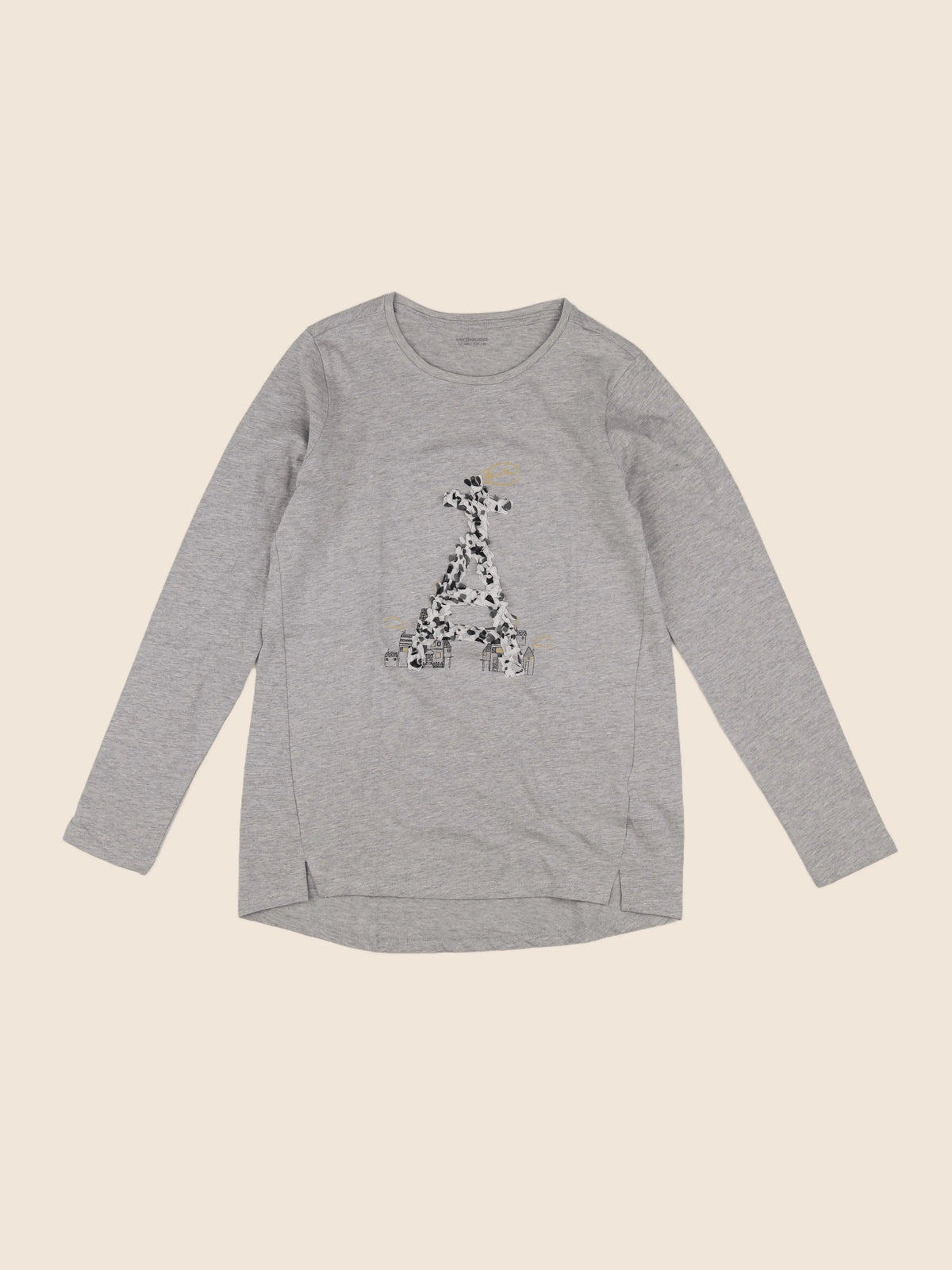 Vertbaudet - tee-shirt gris - 12 ans