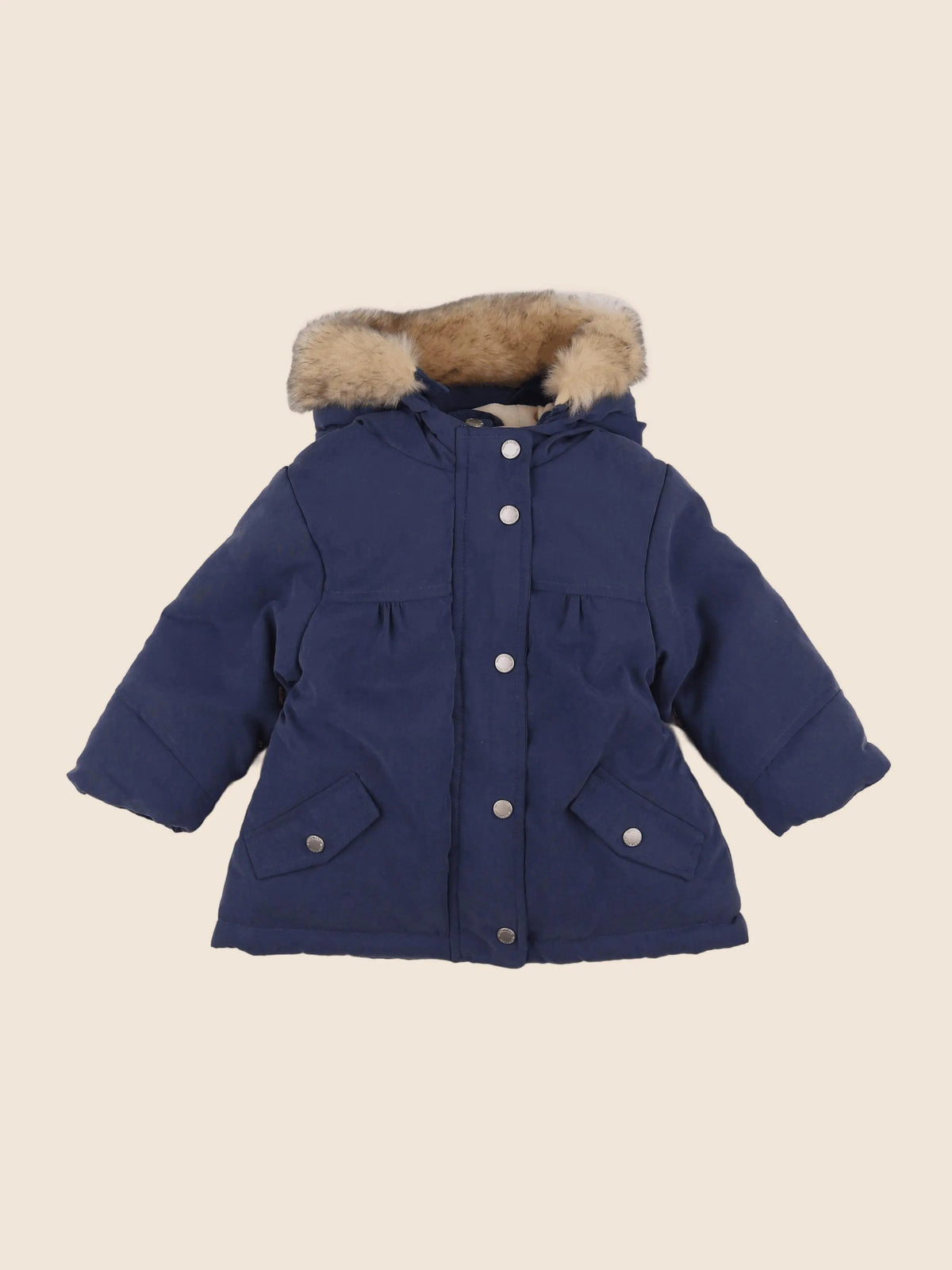 Vertbaudet - parka bleu - 12 mois