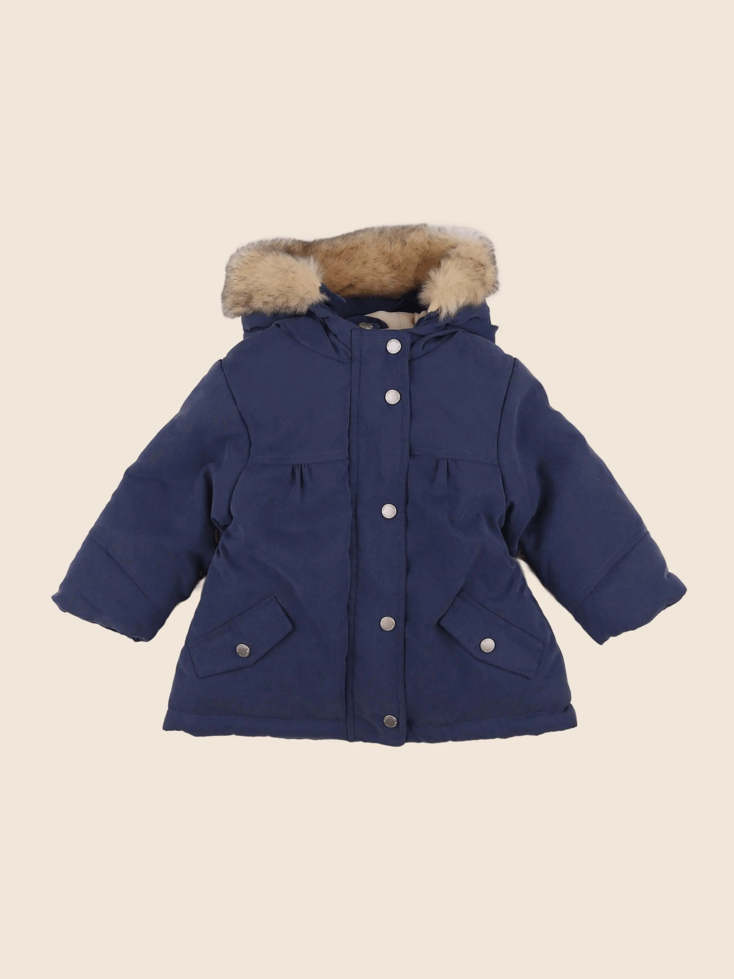 Vertbaudet - parka bleu - 12 mois