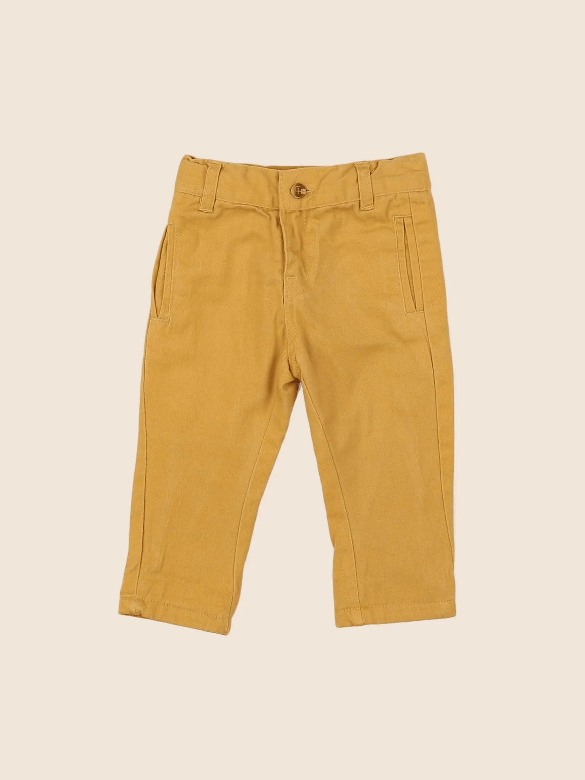Vertbaudet - pantalon jaune - 3 mois