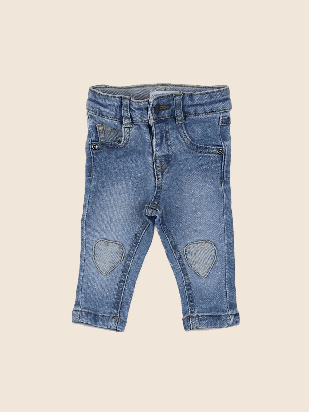 Vertbaudet - jean bleu - 3 mois
