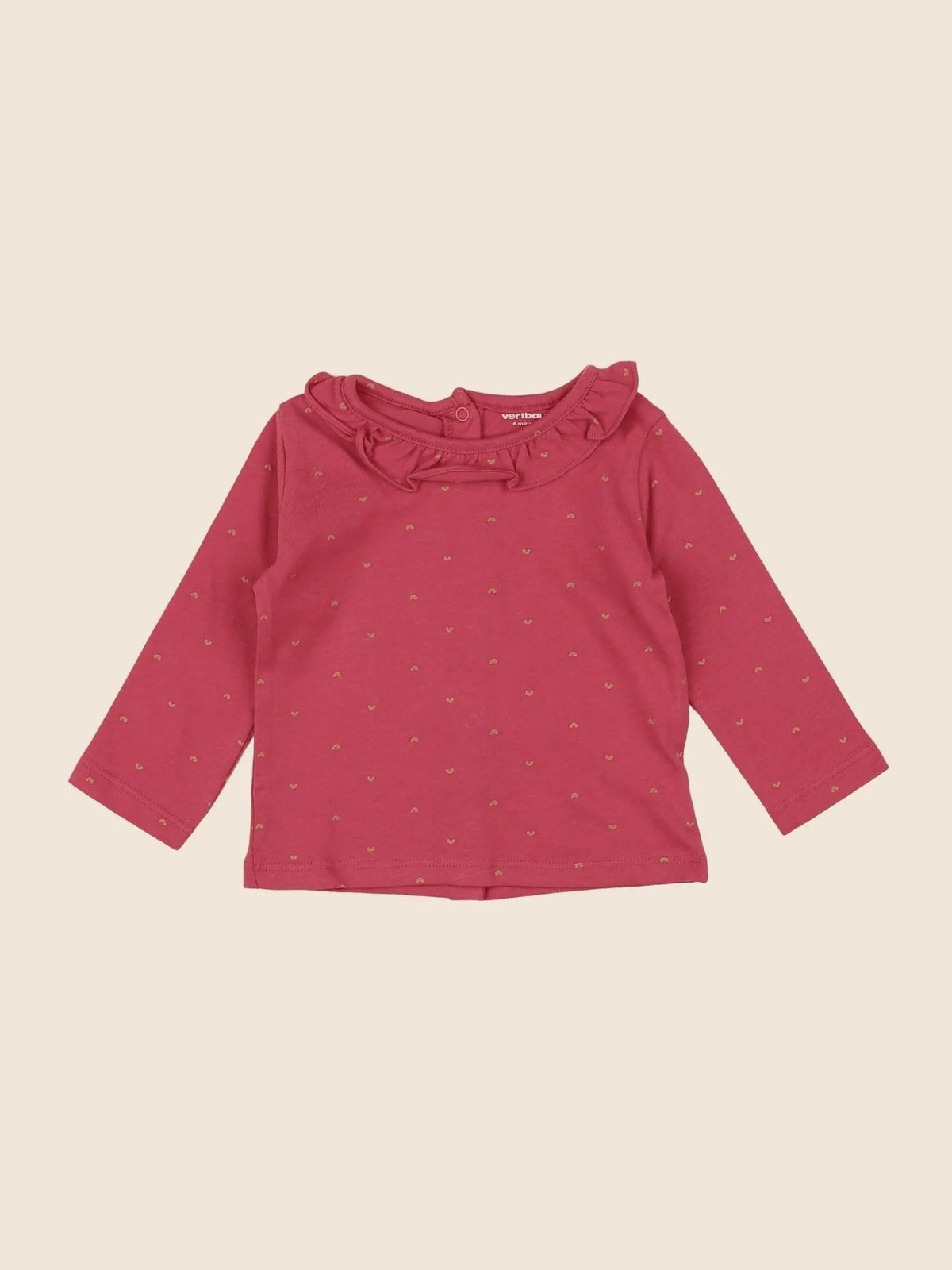 Vertbaudet - tee-shirt rose - 6 mois