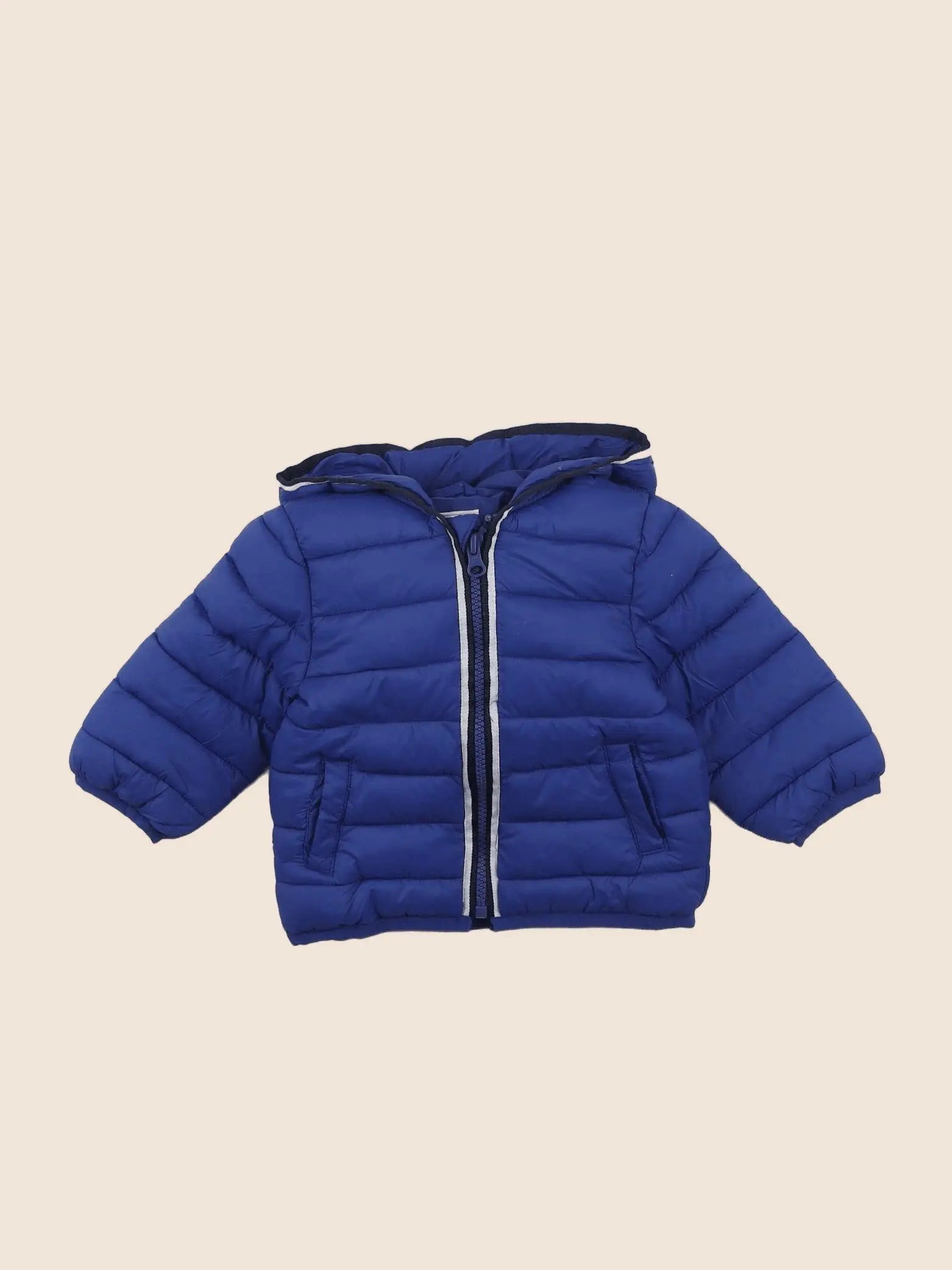 Vertbaudet - doudoune bleu - 9 mois