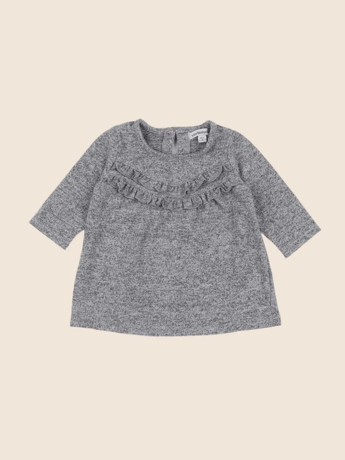 Vertbaudet - robe gris - 3 mois