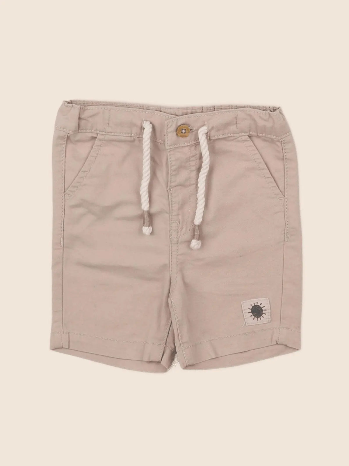 Vertbaudet - short beige - 6 mois