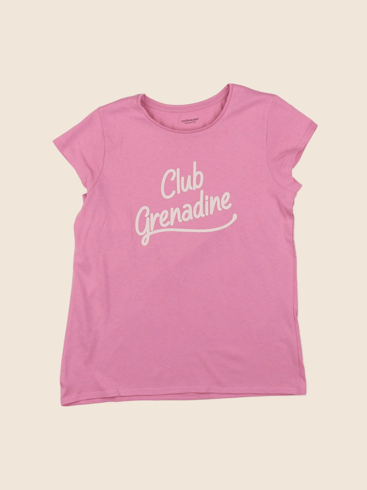 Vertbaudet - tee-shirt rose - 12 ans