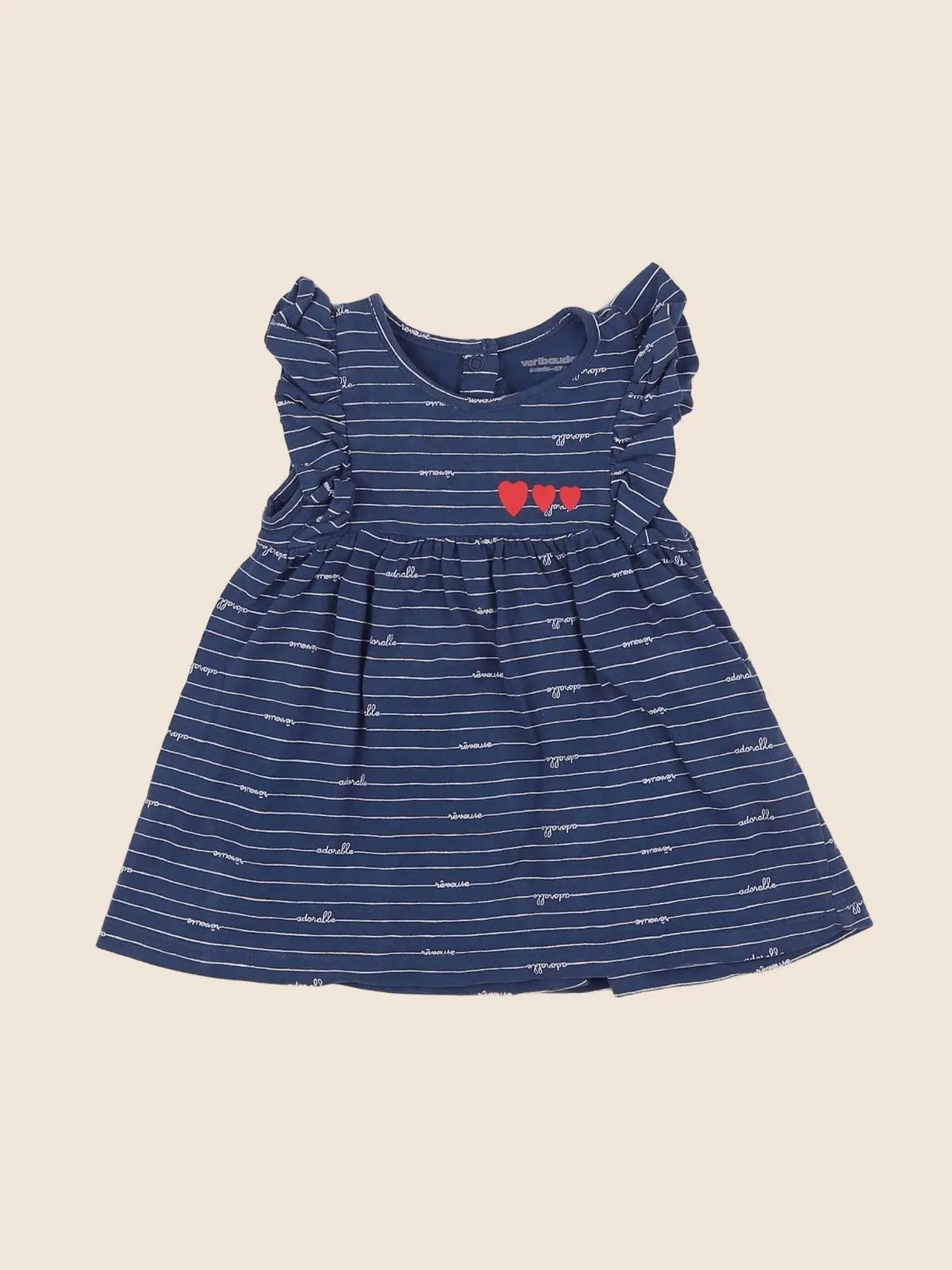 Vertbaudet - robe bleu - 6 mois