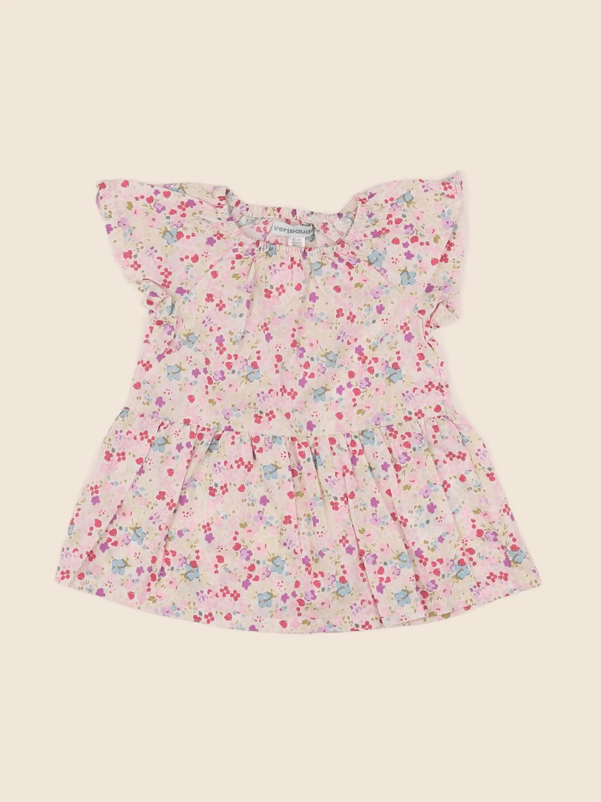 Vertbaudet - robe multicolore - 3 mois