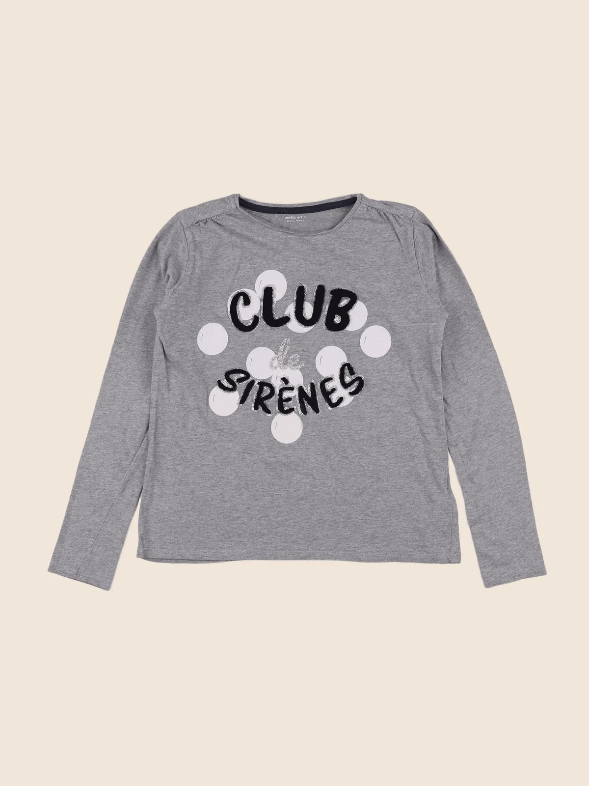 Vertbaudet - tee-shirt gris - 10 ans